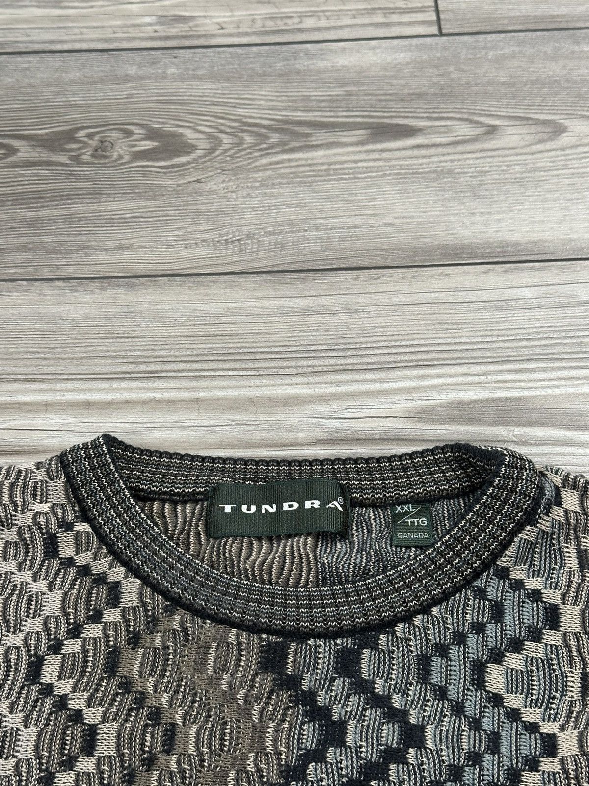 Tundra Canada × Vintage Vintage Tundra Wave Knit Sweater Size US XXL / EU 58 / 5 - 3 Thumbnail