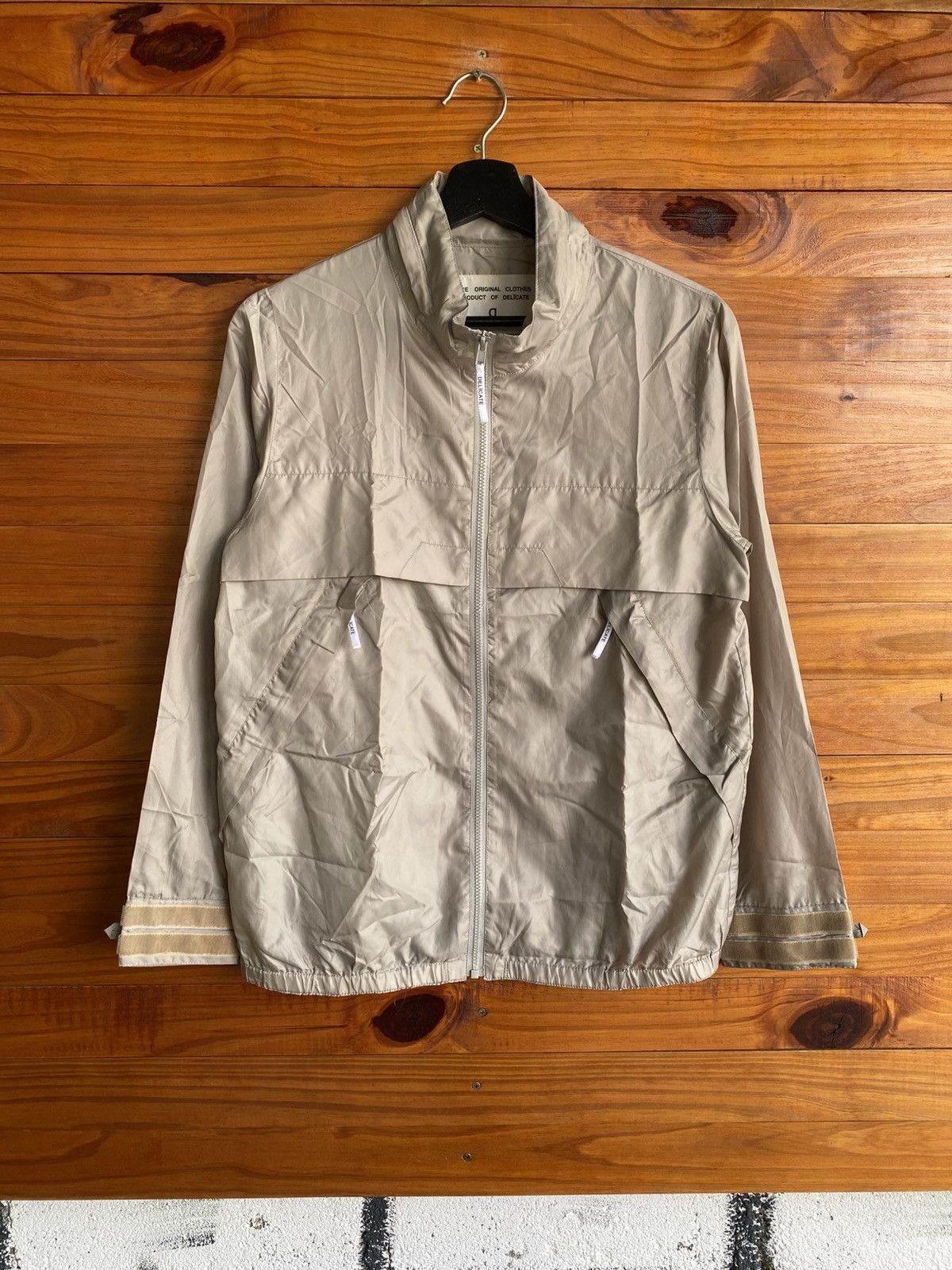 Japanese Brand Delicate Original Clothes Light Beige Zip Jacket Minimalist Size US M / EU 48-50 / 2 - 3 Thumbnail