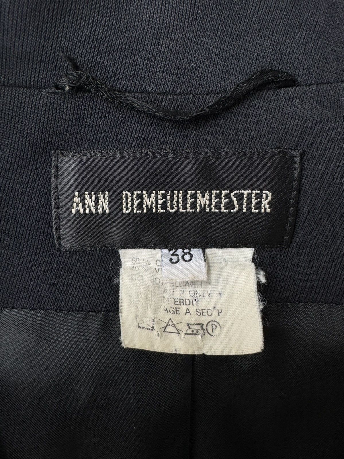 Ann Demeulemeester Ann Demeulemeester SS92 Back Straps Tailored Jacket Size XS / US 0-2 / IT 36-38 - 11 Thumbnail
