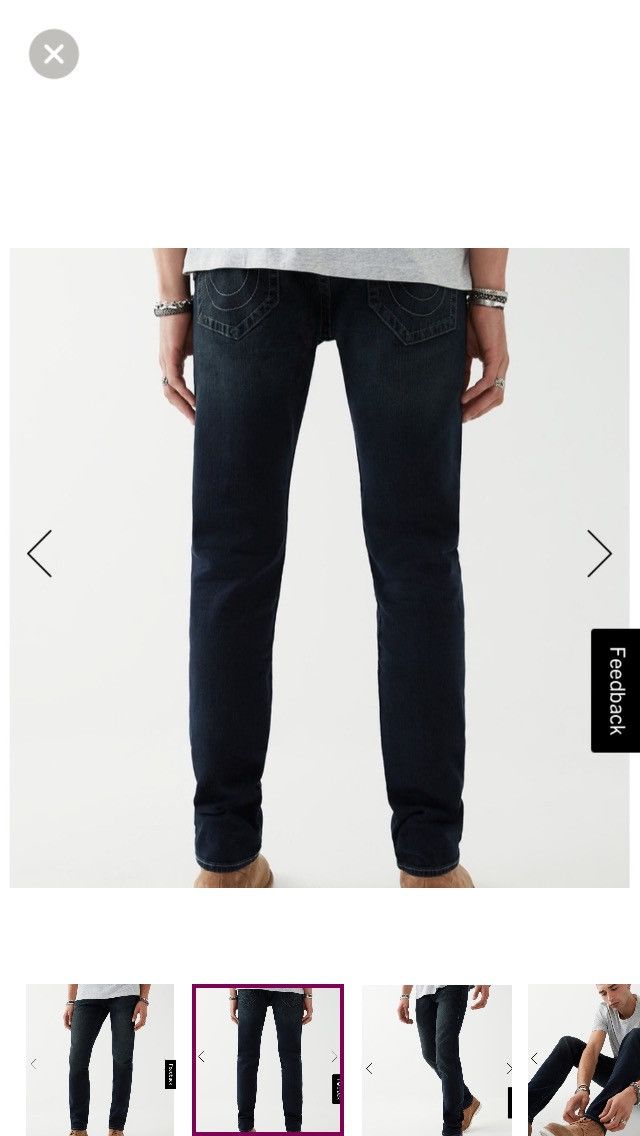 True Religion True Religion Rocco Relaxed Skinny Jeans 31 Size US 31 - 2 Thumbnail