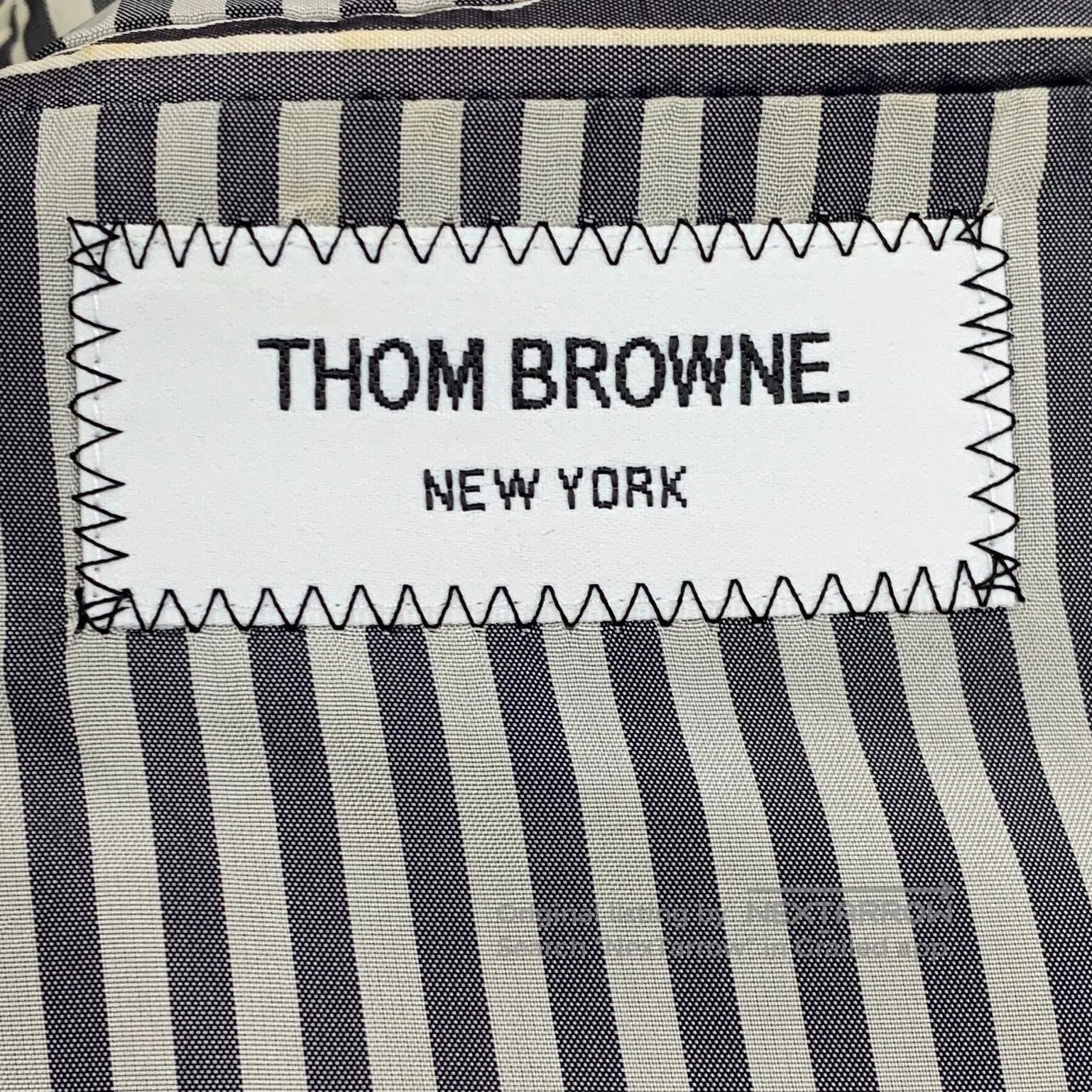 Thom Browne THOM BROWNE Gray Wool Collar Blazer. Size US M / EU 48-50 / 2 - 5 Thumbnail