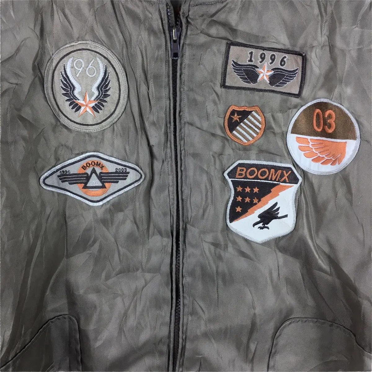 Vintage Vtg BOOMX Flight Jacket World War Fighter Bomber Puff Size US XXL / EU 58 / 5 - 5 Thumbnail