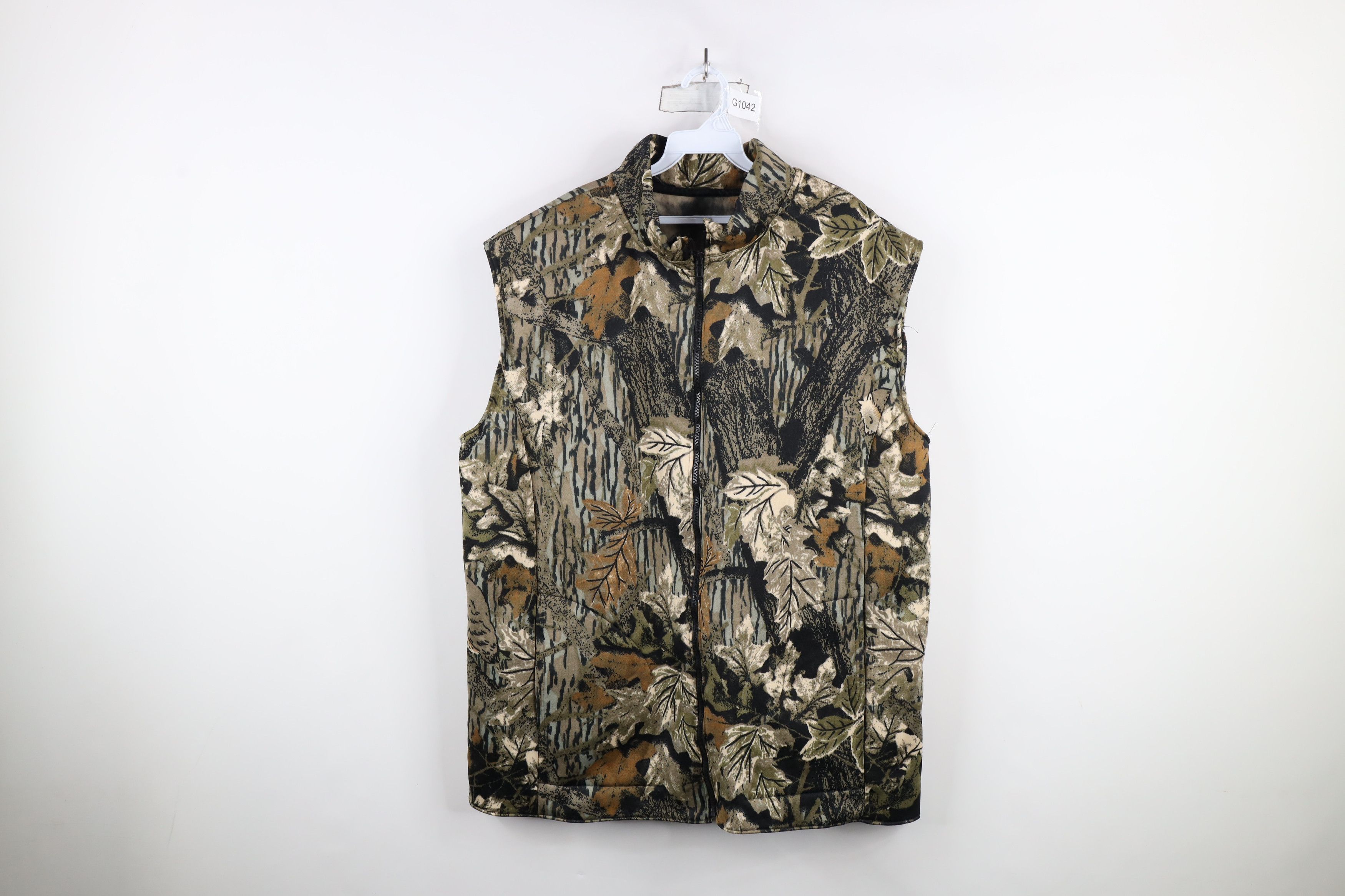 Vintage Vintage 90s Streetwear Camouflage Full Zip Vest Jacket Size US XXL / EU 58 / 5 - 1 Thumbnail