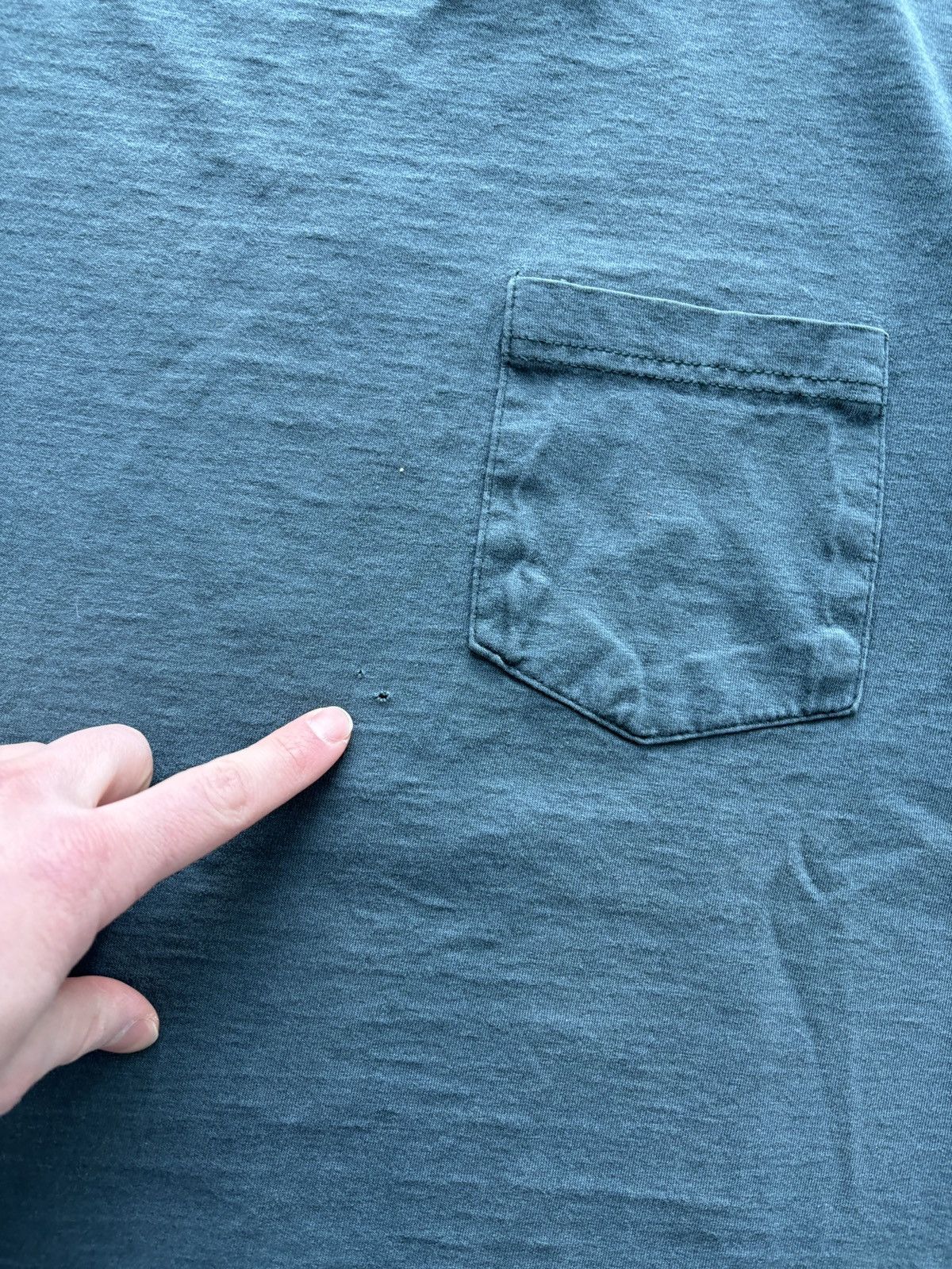 Russell Athletic Vintage Y2K Russell Pro Cotton Pocket Tee Turquoise Size US XL / EU 56 / 4 - 5 Thumbnail