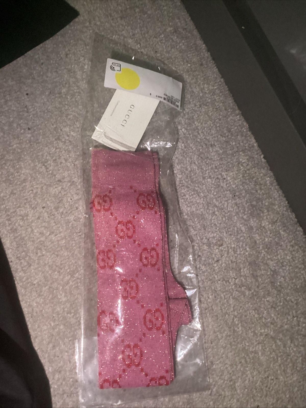 Gucci Gucci Pink GG Monogram Glitter Socks Size ONE SIZE - 7 Thumbnail