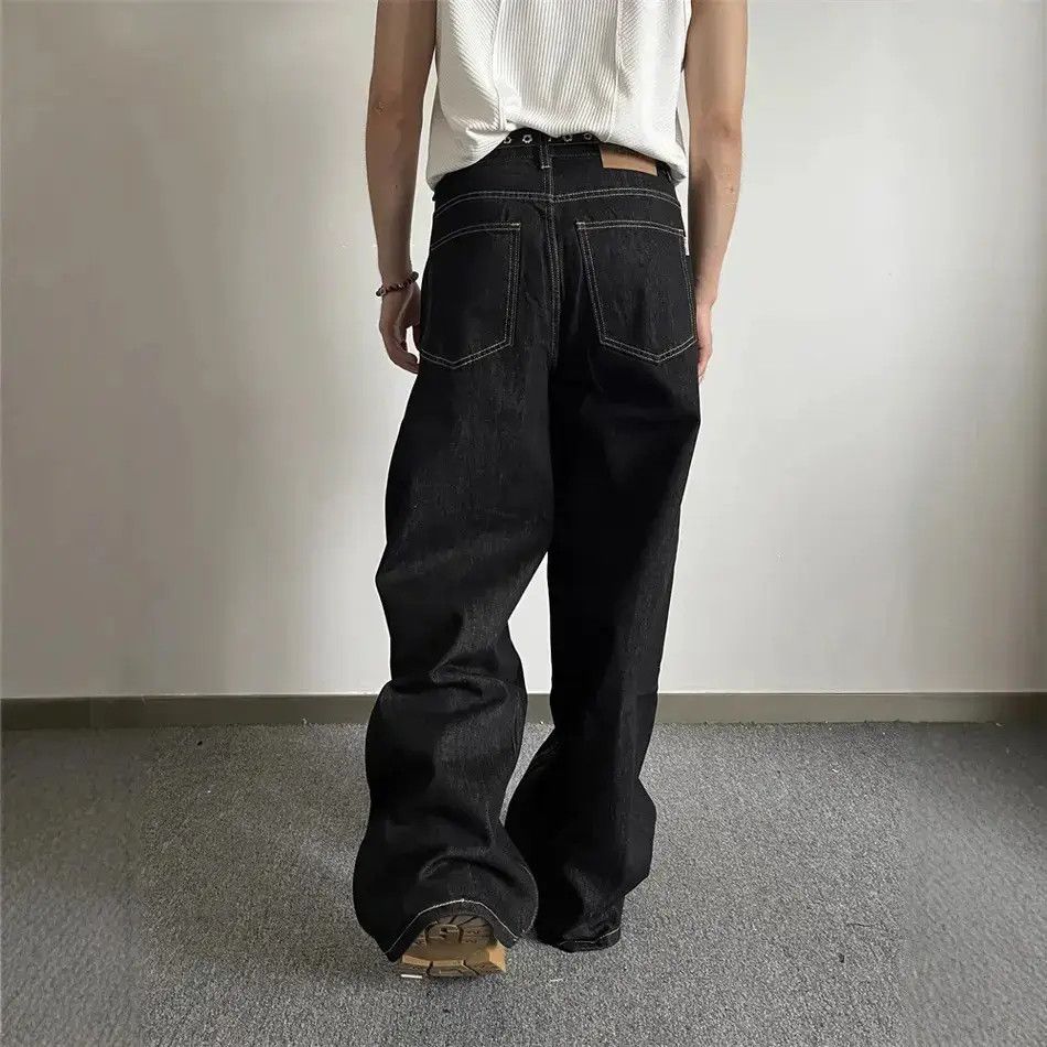 Japanese Brand Retro straight leg micro flared jeans Size US 32 / EU 48 - 3 Thumbnail