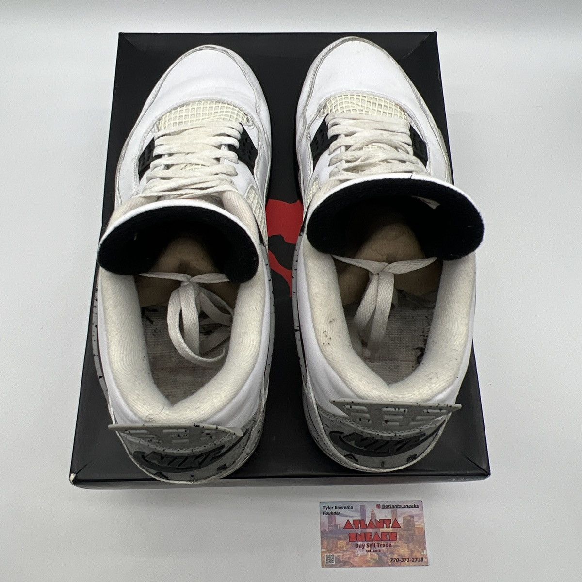 Jordan Brand Air Jordan 4 white cement Size US 13 / EU 46 - 7 Thumbnail
