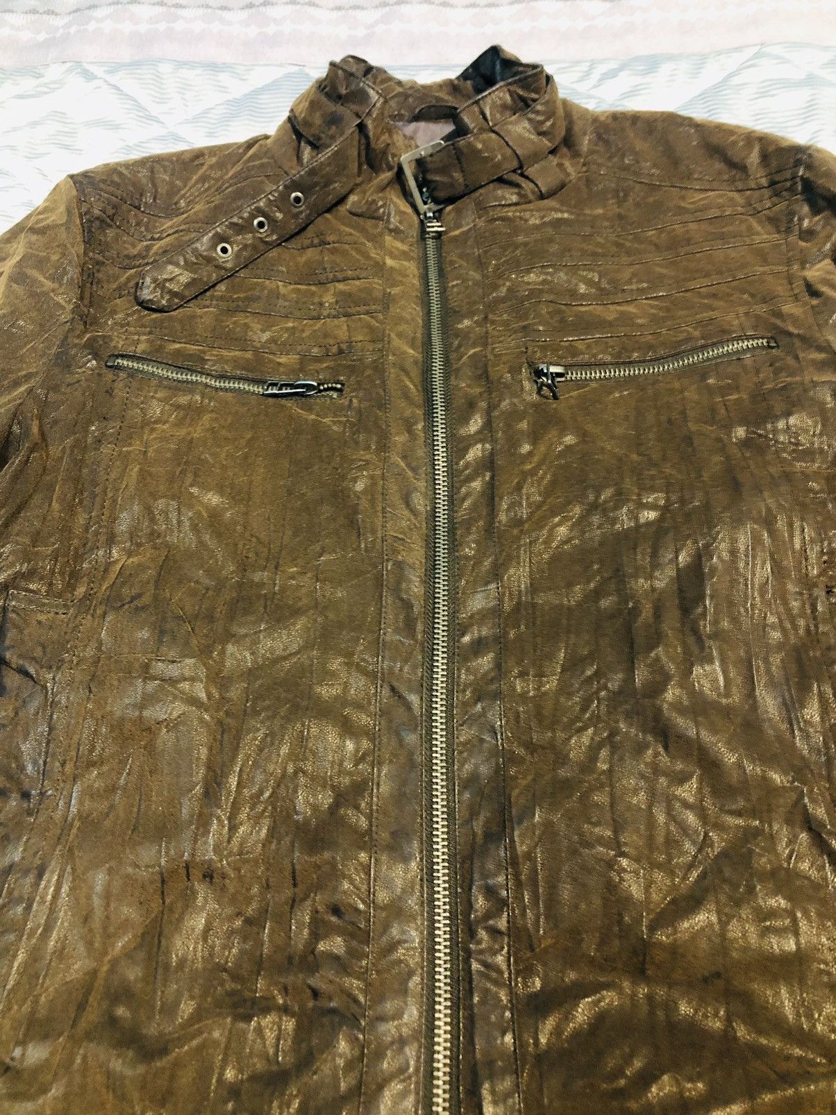 Japanese Brand Spinalh Leather Jacket Zippered (23) Size US M / EU 48-50 / 2 - 6 Thumbnail