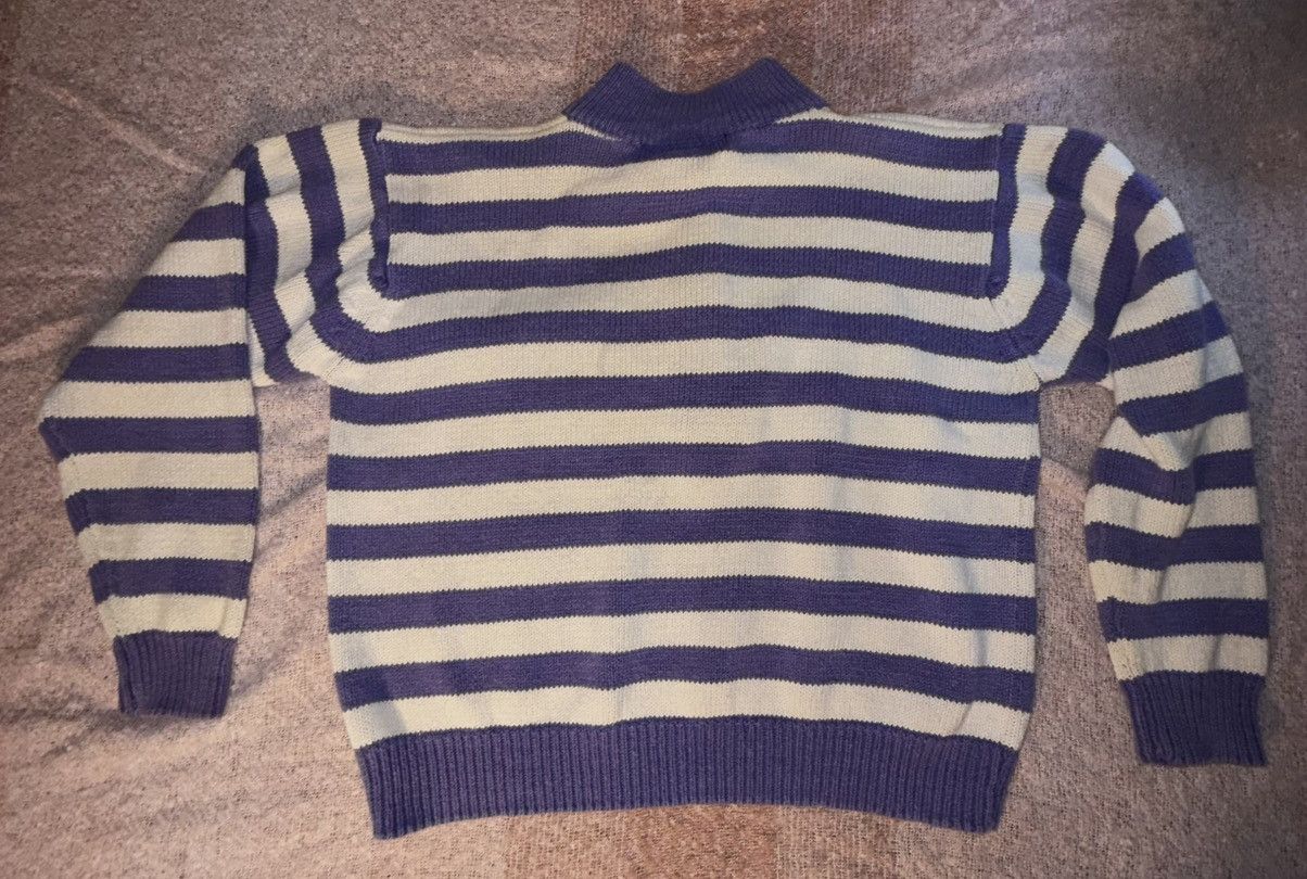 Other 80s Conspiracy Archive Shaker Knit Striped Mock Neck Purple Size L / US 10 / IT 46 - 16 Thumbnail