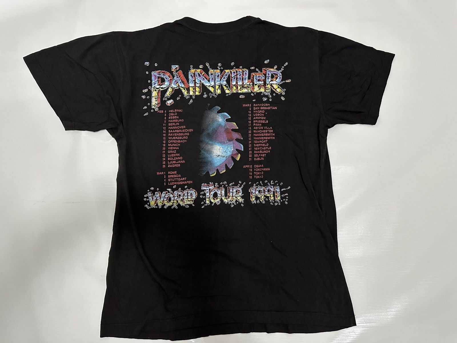 Band Tees Vintage 90’s Judas Priest Painkiller World Tour 91 T-shirt Size US M / EU 48-50 / 2 - 9 Thumbnail