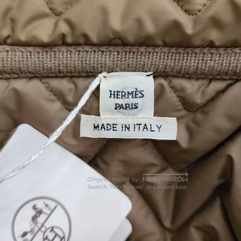 Hermes Hermes Elephant Grey Hooded H-Print Cotton Jacket Size XS / US 0-2 / IT 36-38 - 3 Thumbnail