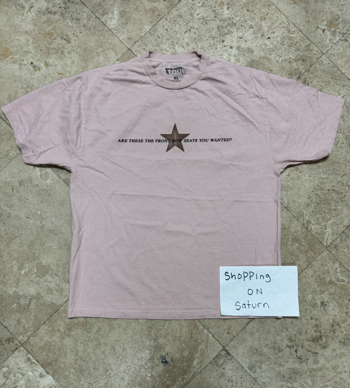 Travis Scott Circus Maximus Front Row Pink Tee