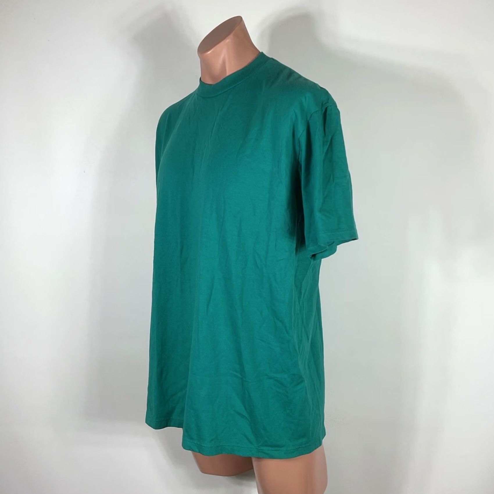 Jerzees VINTAGE Jerzees T-Shirt Jade Green 50/50 XL USA MADE Crew Neck Short Sleeve Mens Shirt Size US XL / EU 56 / 4 - 6 Thumbnail
