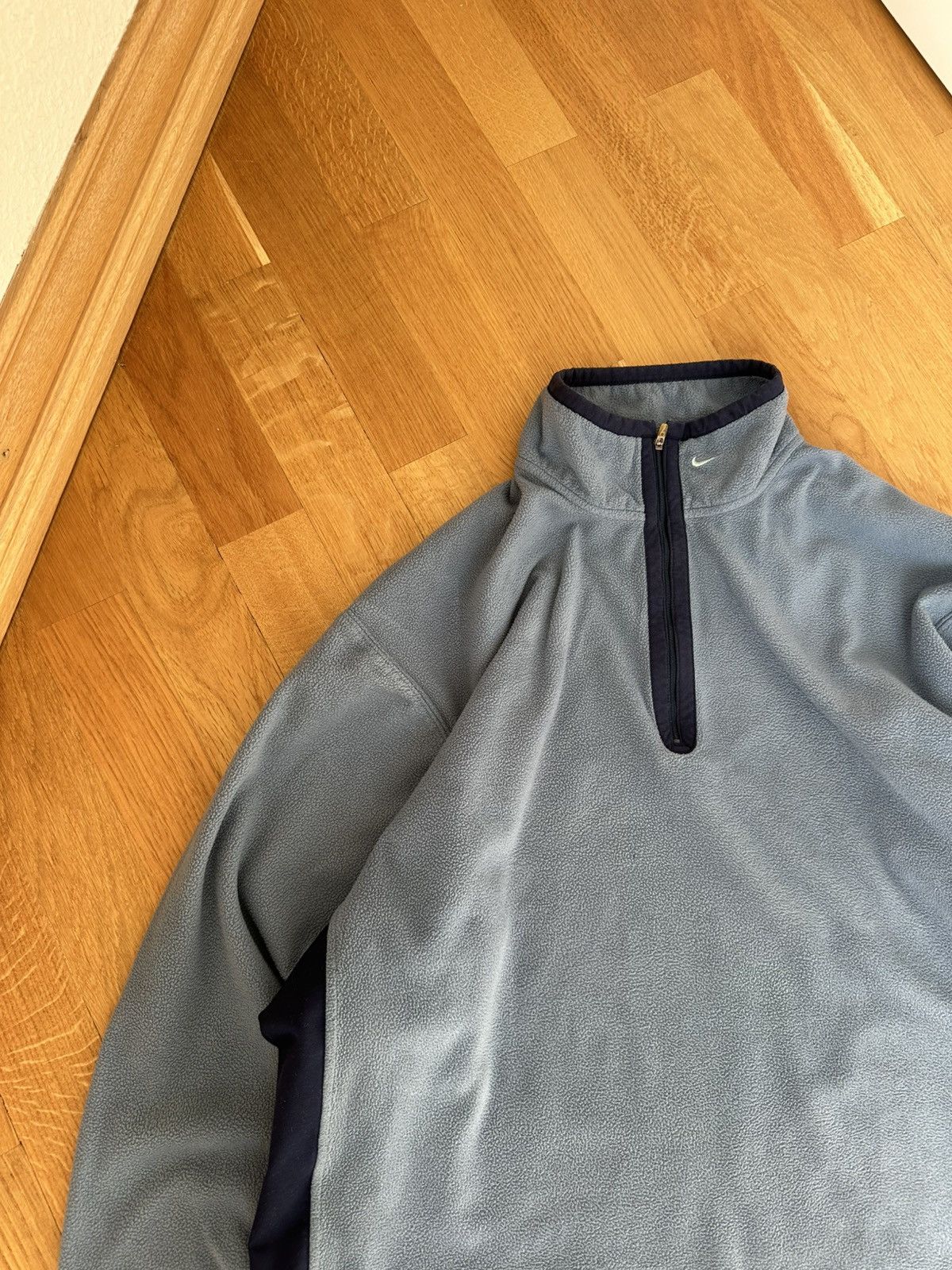 Nike Vintage Nike 1/4 Zip Fleece Jacket Neck Swoosh Logo Size US XL / EU 56 / 4 - 6 Thumbnail