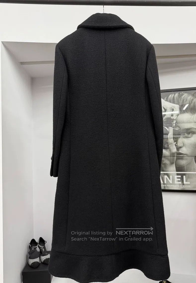 Chanel Chanel 23K black ruffled cashmere coat Size XS / US 0-2 / IT 36-38 - 3 Thumbnail