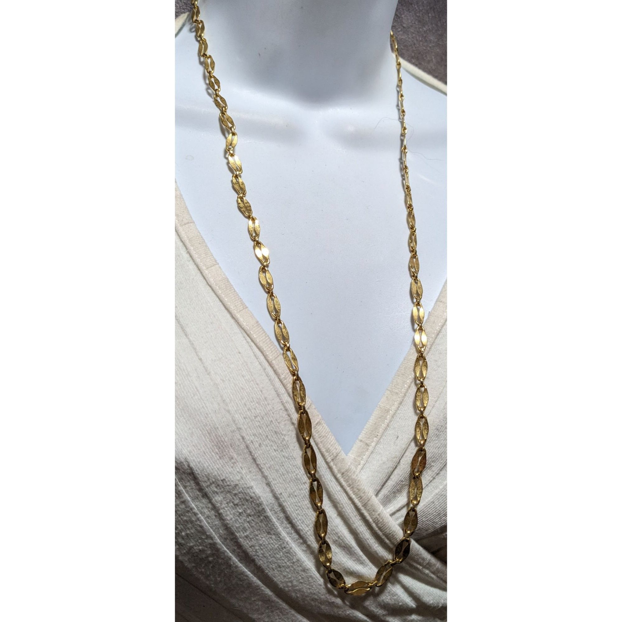 Other Vintage Gold Oval Link Chain Necklace Size ONE SIZE - 8 Thumbnail