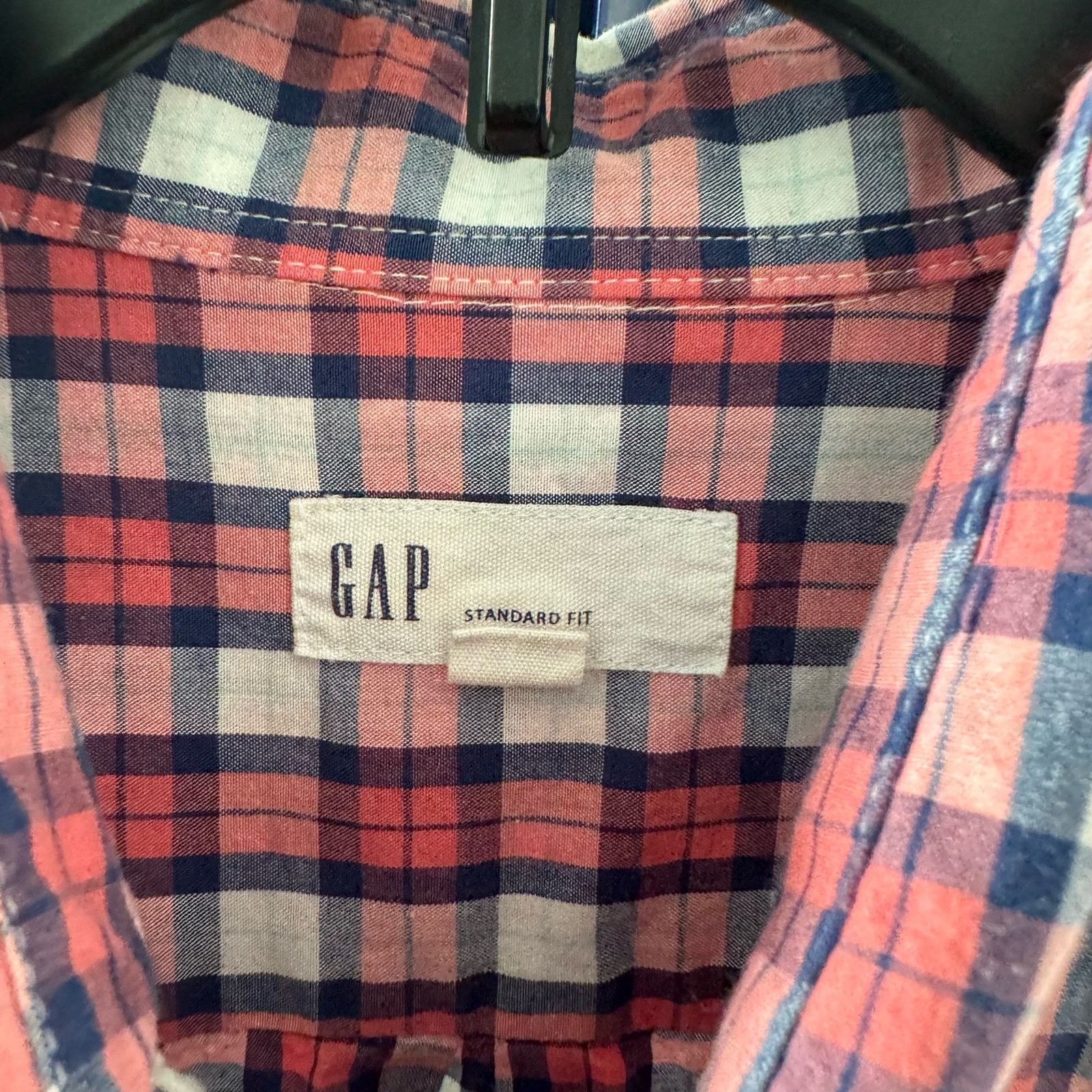 Gap Gap Men's Check Button-Down Shirt Large Size US L / EU 52-54 / 3 - 4 Thumbnail
