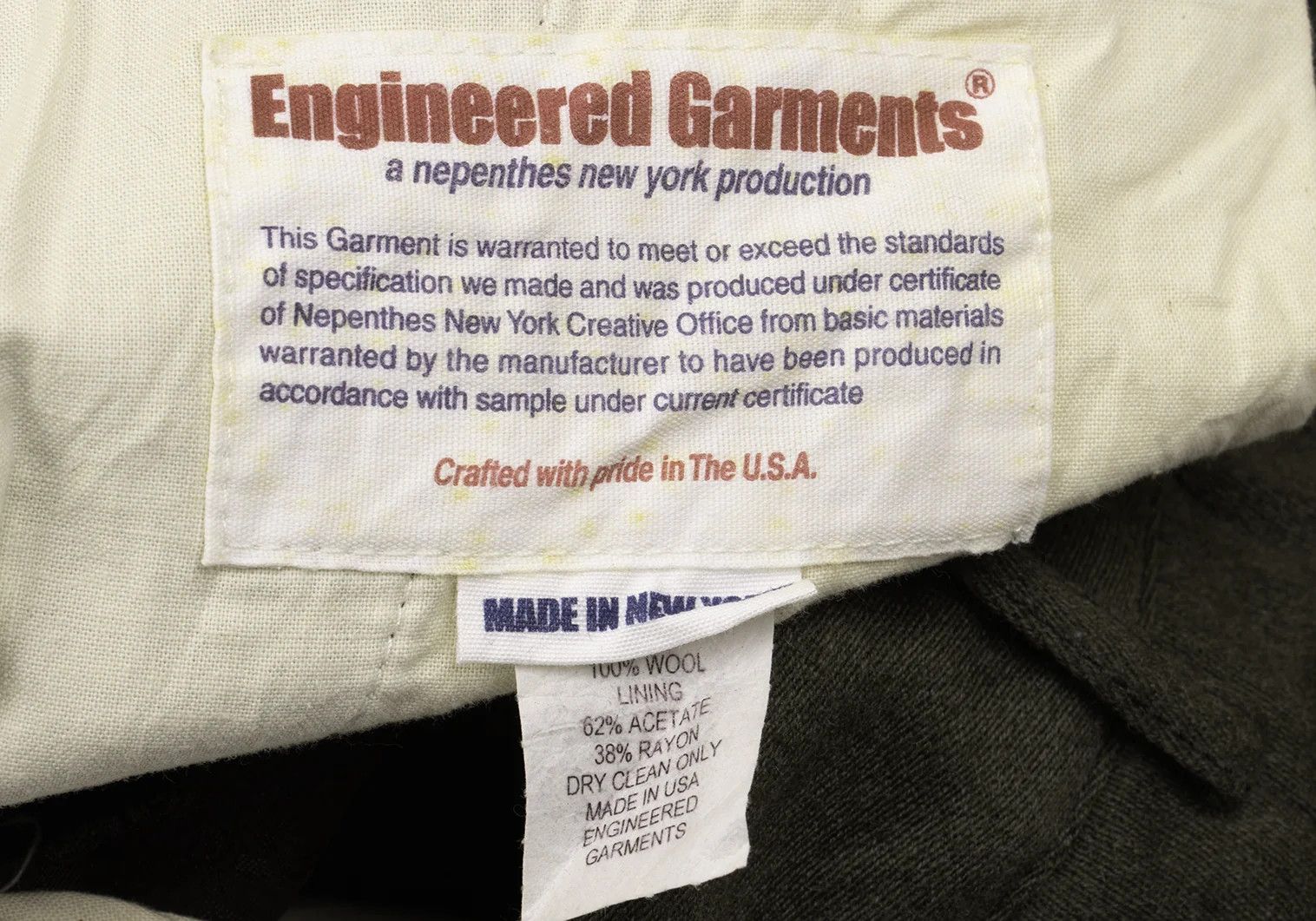 Engineered Garments Pocket Design Wool Half Pants in Khaki Size 32 Size US 32 / EU 48 - 18 Thumbnail