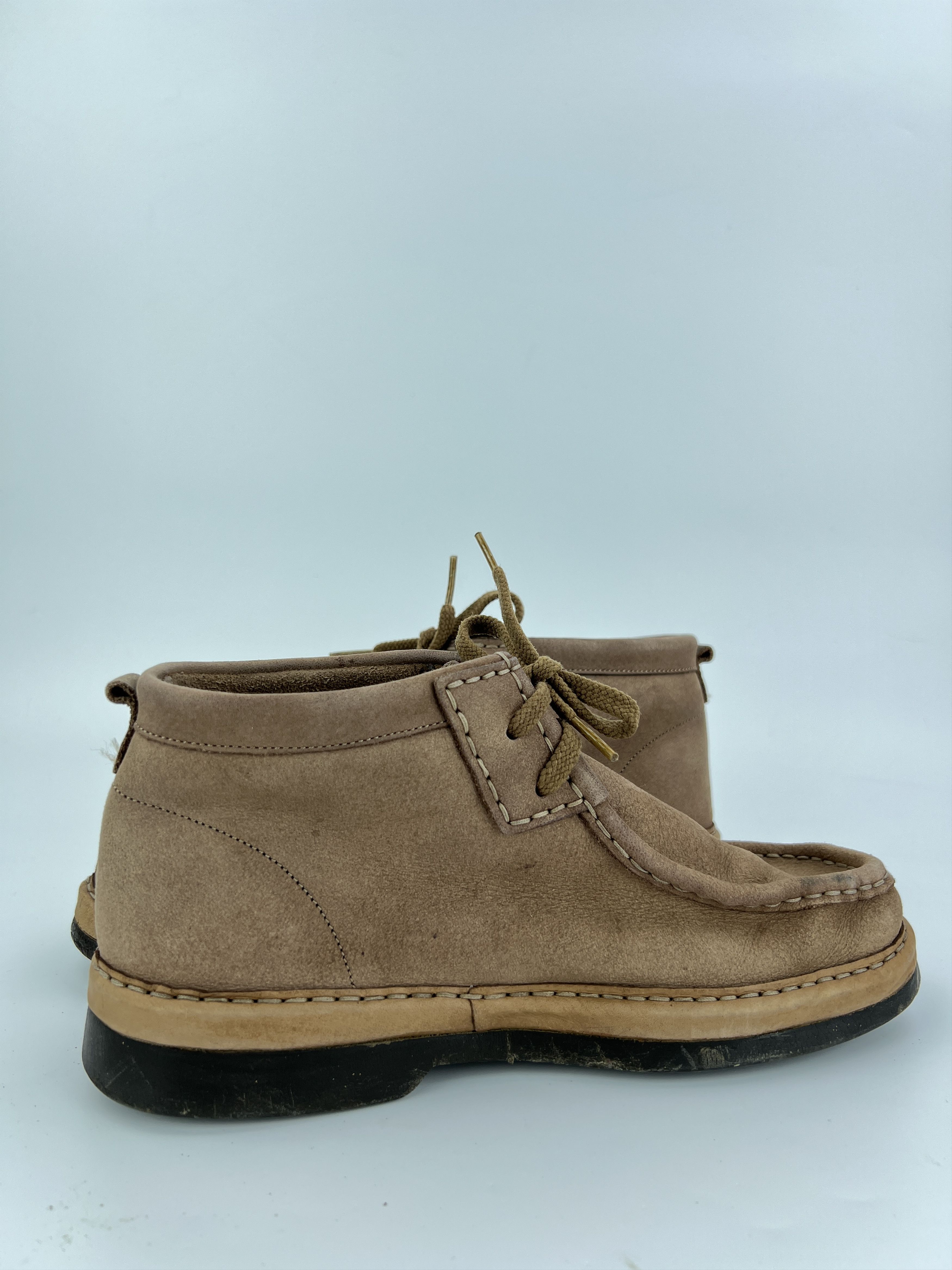 Clarks Vintage Jilgit by Clarks Wallabee Beige Leather Mid Boots Size US 8 / EU 41 - 7 Thumbnail