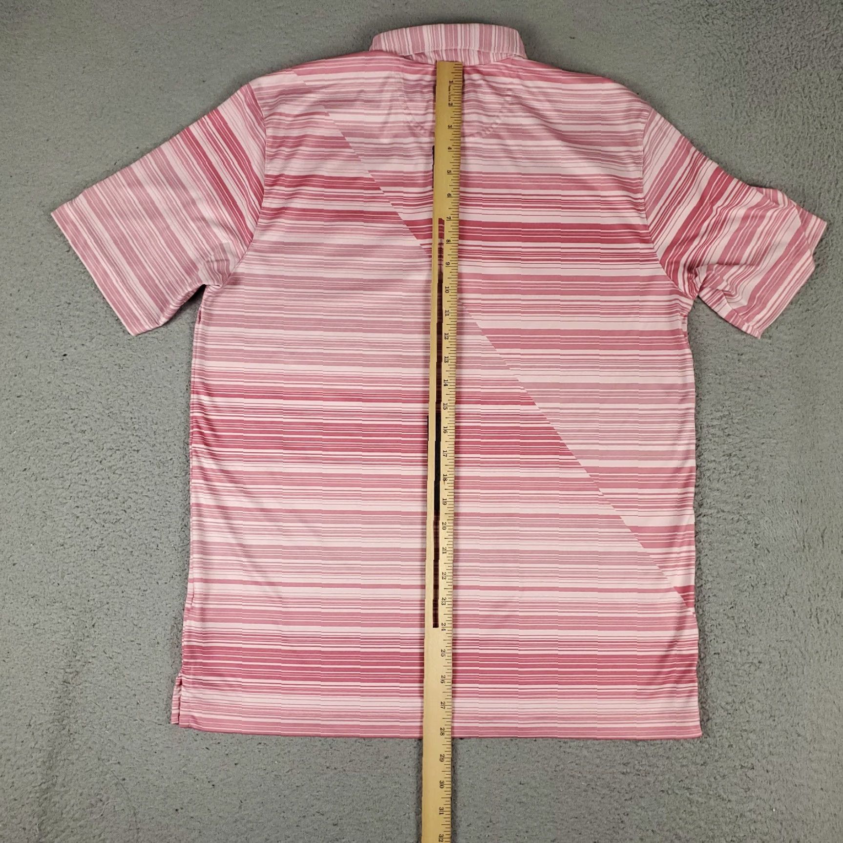 Vintage Greg Norman Polo Shirt Mens Medium Pink Striped Shark Casual Golf Short Sleeve Size US M / EU 48-50 / 2 - 4 Thumbnail