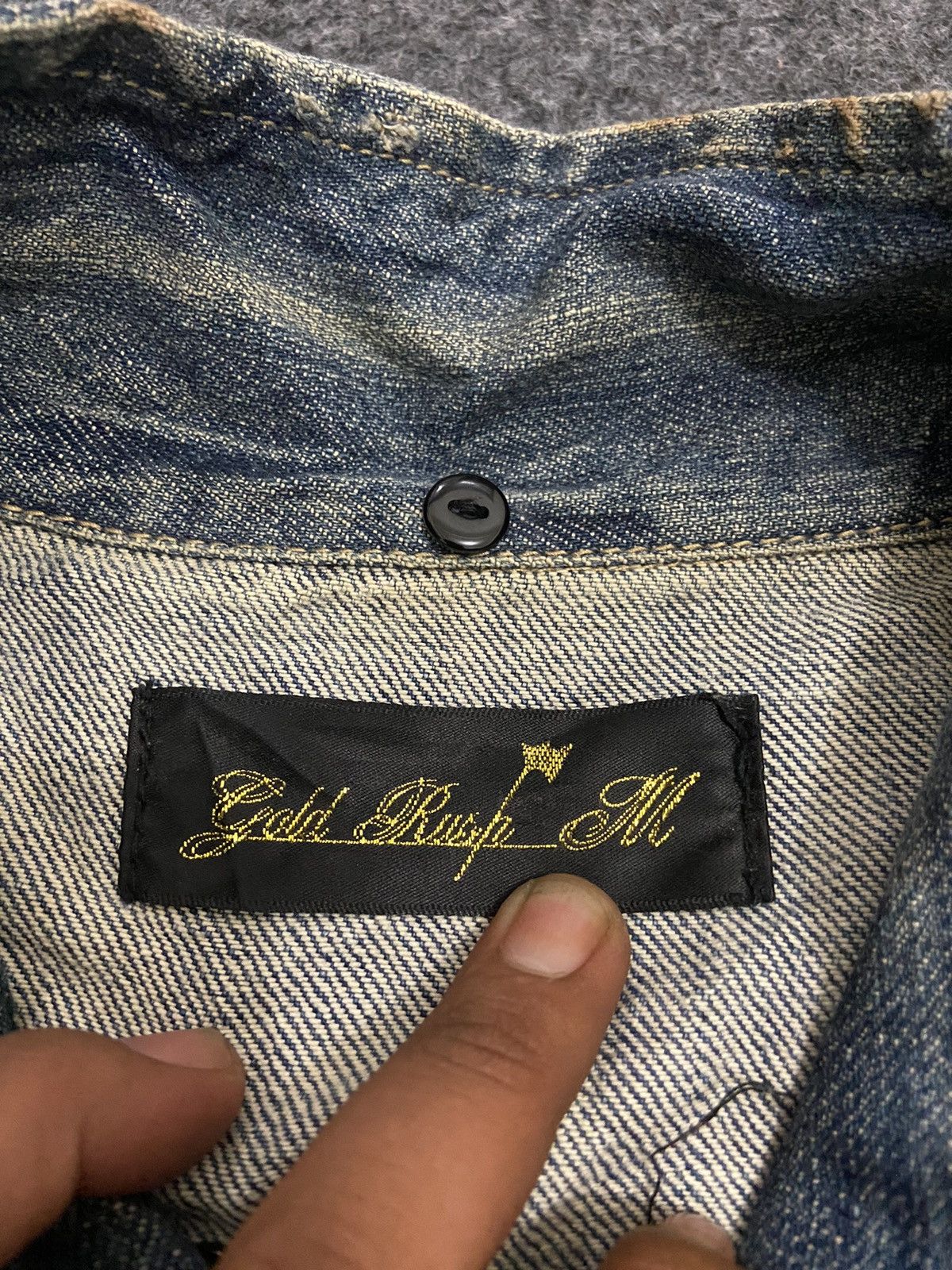If Six Was Nine Vintage Y2K gold rush denim jacket Size M / US 6-8 / IT 42-44 - 6 Thumbnail