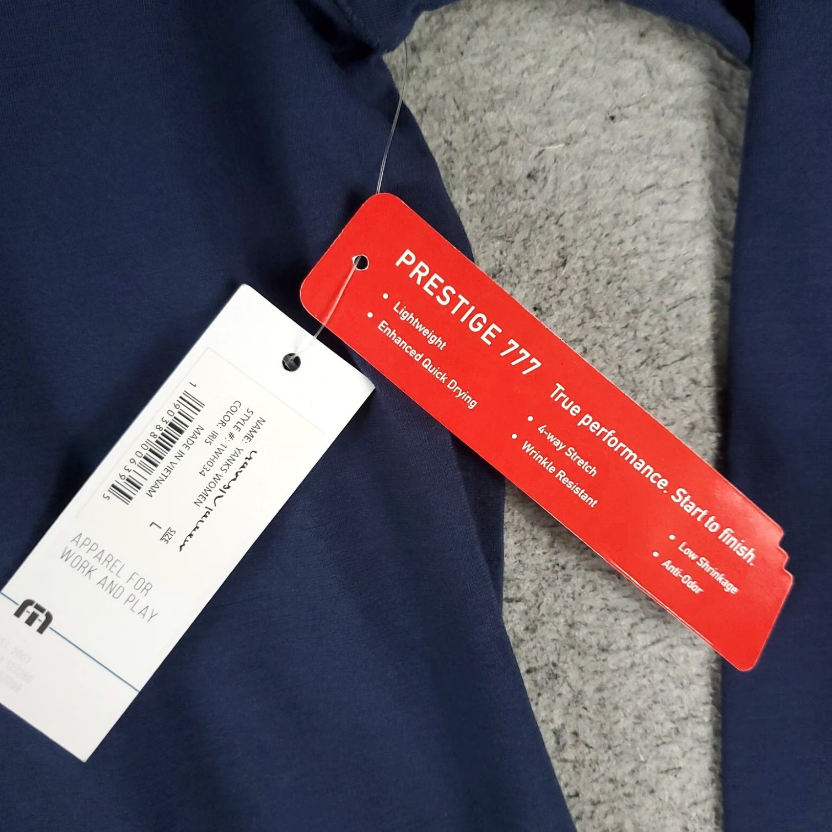 TravisMathew Travis Mathew Mens Large Blue Dennys 1/4 Zip Pullover Sweatshirt Sweater Size US L / EU 52-54 / 3 - 4 Thumbnail