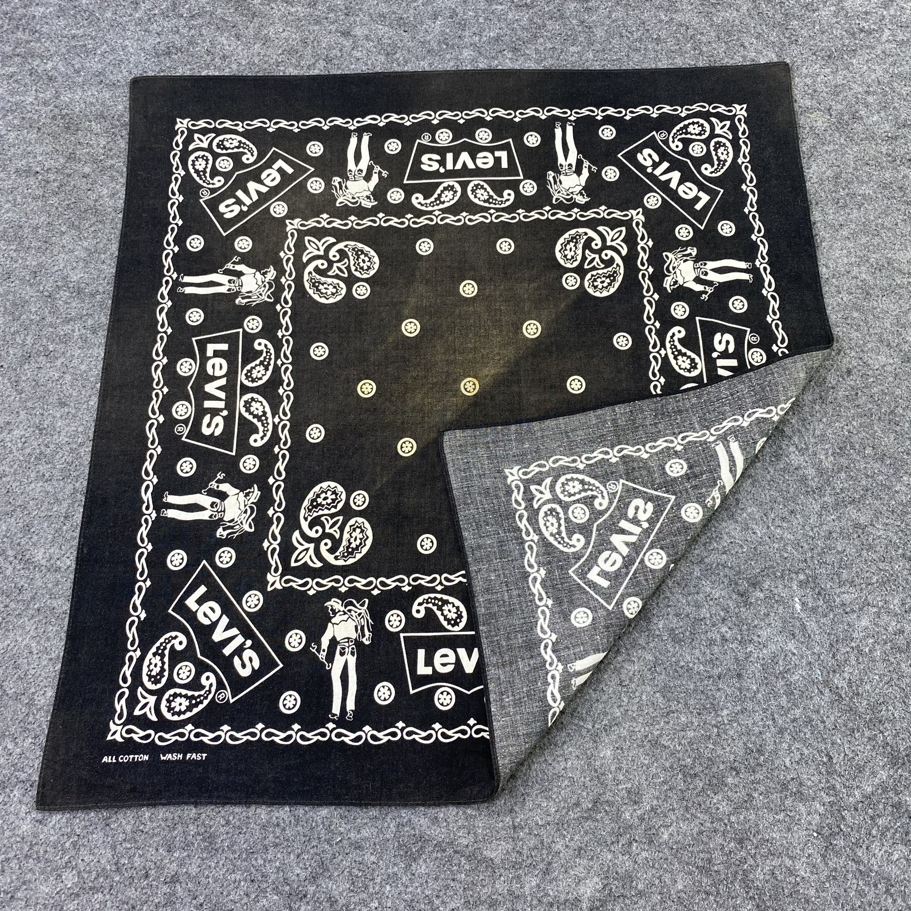 Levi's Vintage Levis Paislee Handkerchief/Bandana/Neckerchief-B1404 Size ONE SIZE - 5 Thumbnail