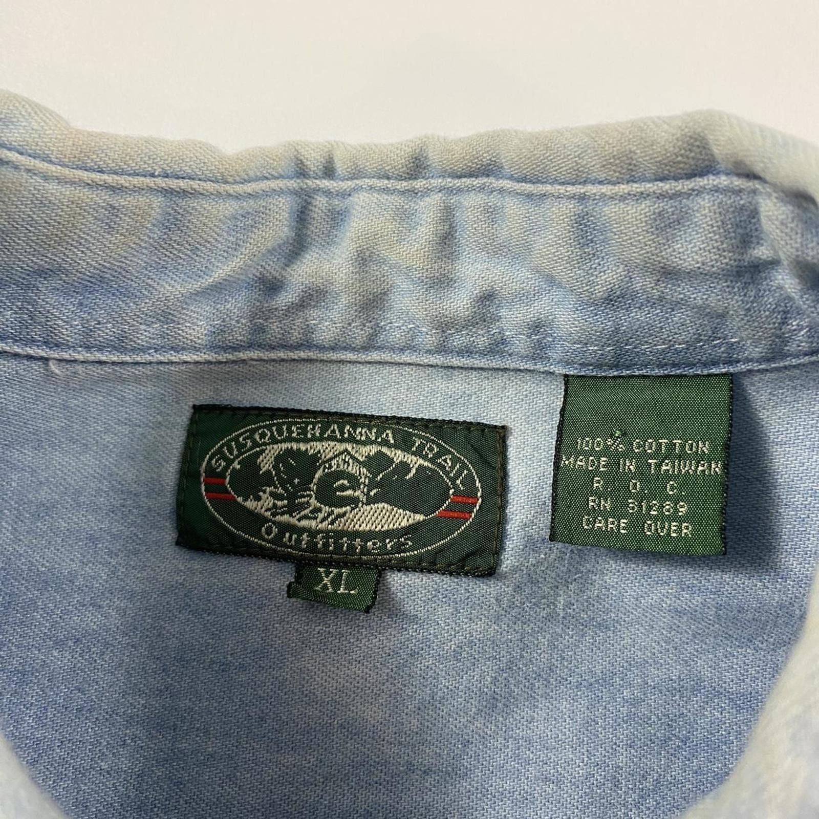 Vintage Vintage 90d Denim Shirt Size US XL / EU 56 / 4 - 3 Thumbnail