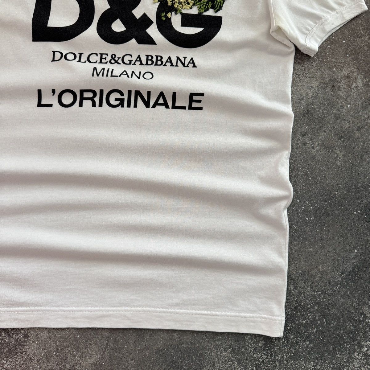 Dolce & Gabbana D&G Dolce & Gabbana Floral Print “L’Originale” T-Shirt Size M / US 6-8 / IT 42-44 - 6 Thumbnail