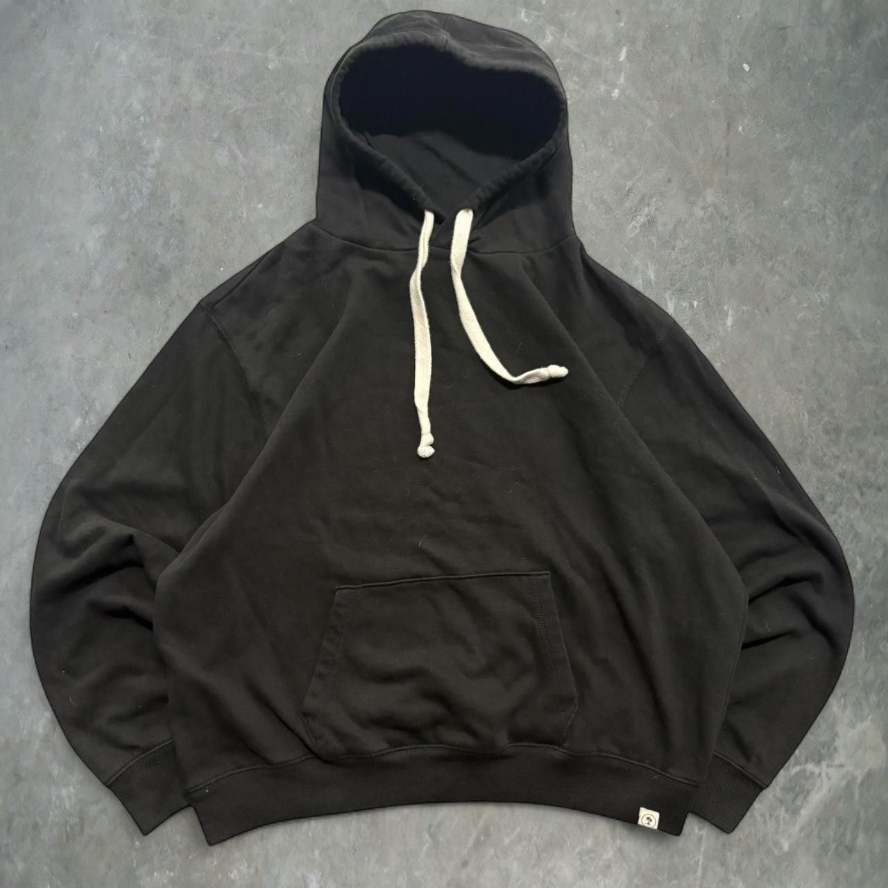 Vintage Crazy Vintage Y2K/2000s Blank Minimalistic Black streetwear Hoodie! Size US XL / EU 56 / 4 - 1 Thumbnail