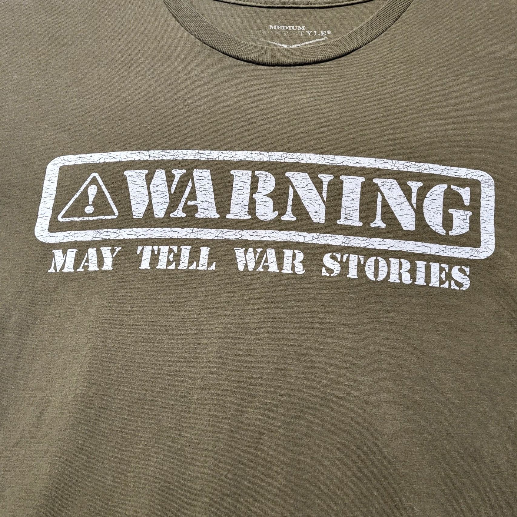 Vintage Grunt Style T-Shirt Mens Size M Military Khaki Basic This We'll Defend Shirt Size US M / EU 48-50 / 2 - 4 Thumbnail