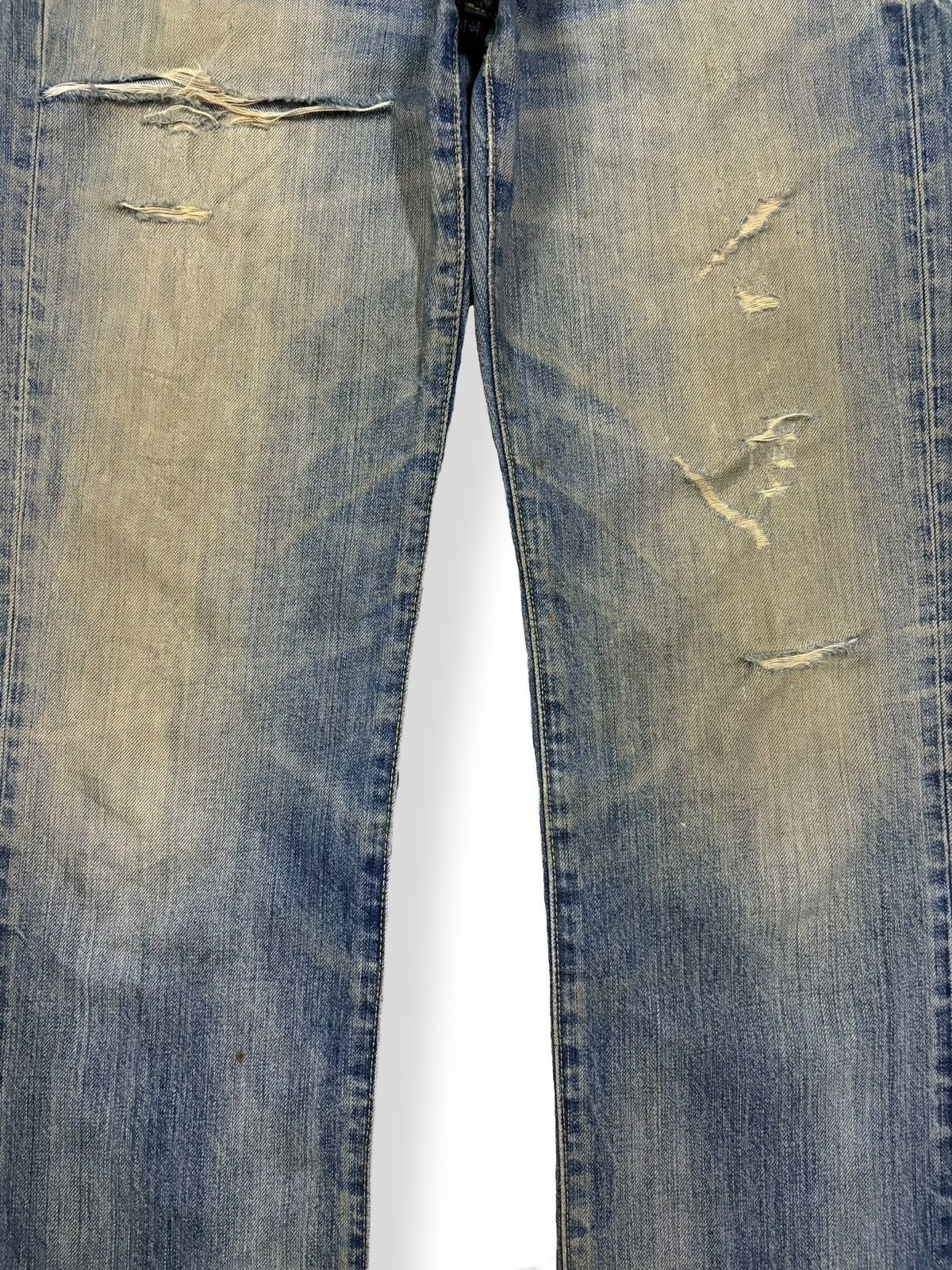 Undercover × Uniqlo Vintage Uniqlo S002 Mud Wash Distressed Grunge Jeans Size US 31 - 6 Thumbnail