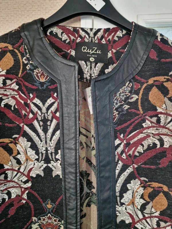 Other QuZu Jacquard Coat Cardigan Coat TapestryPatternBohoVintage Size M / US 6-8 / IT 42-44 - 3 Thumbnail