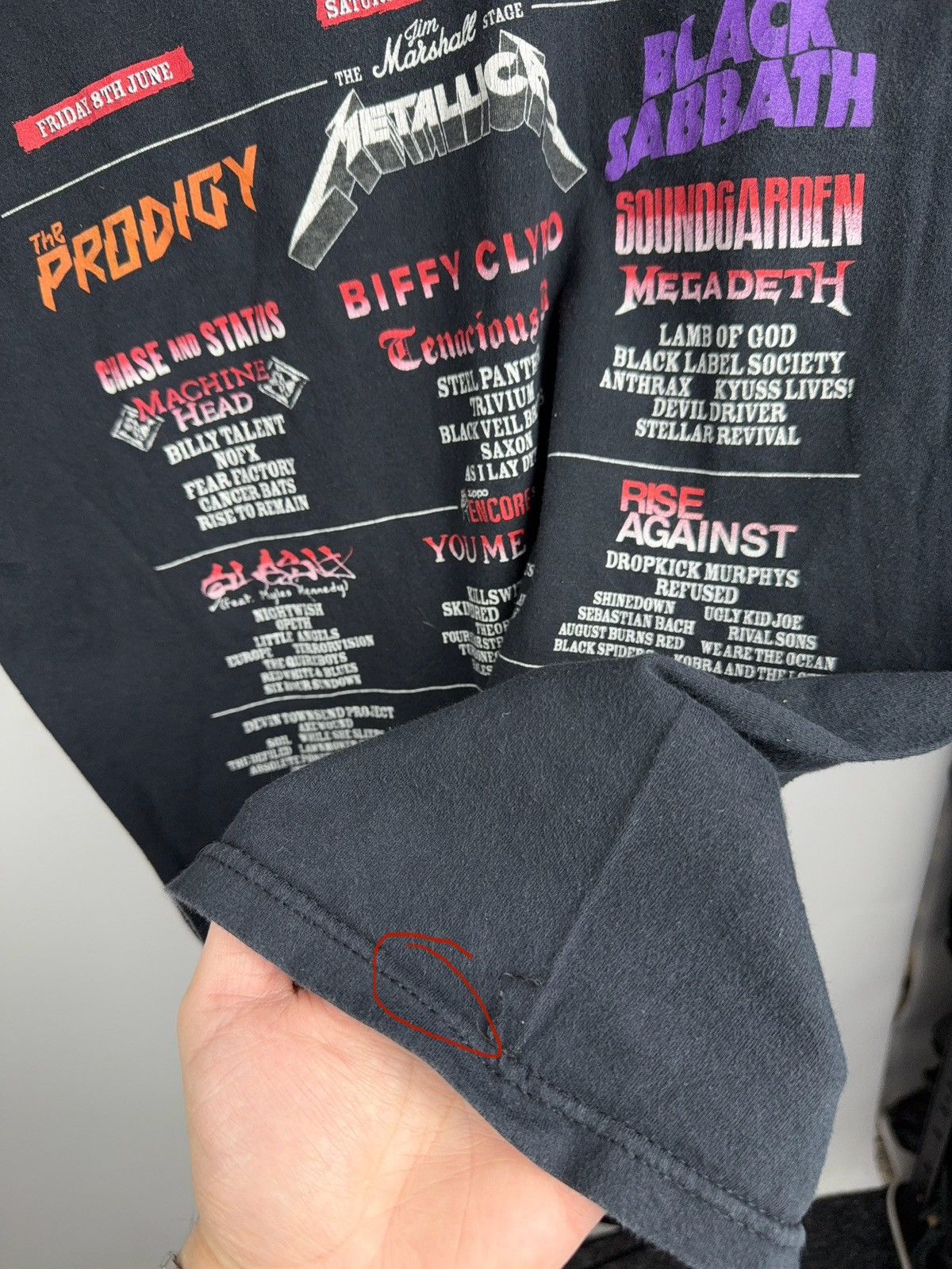 Band Tees Download Festival 2013 Band Tee Metallica Sabbath Prodigy Size US S / EU 44-46 / 1 - 11 Thumbnail
