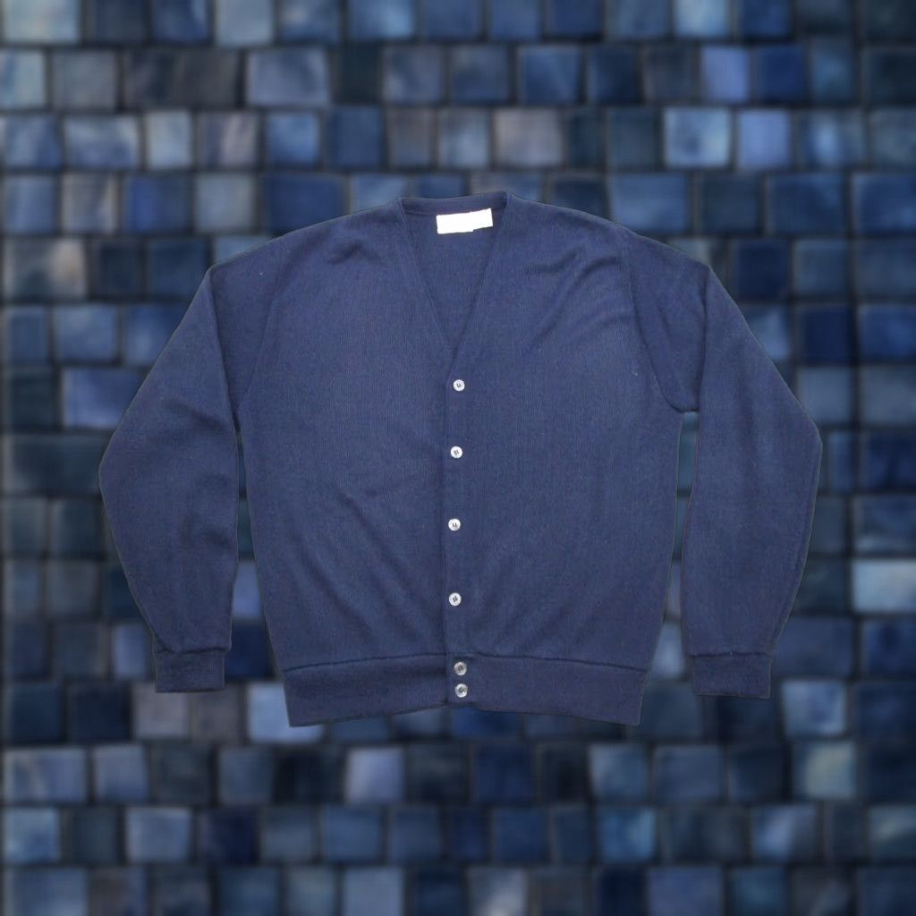 Sears VTG 80s 90s Sears Mens Navy Blue Cardigan Sweater XL Size (Adults) Golf Read Size US XL / EU 56 / 4 - 1 Thumbnail