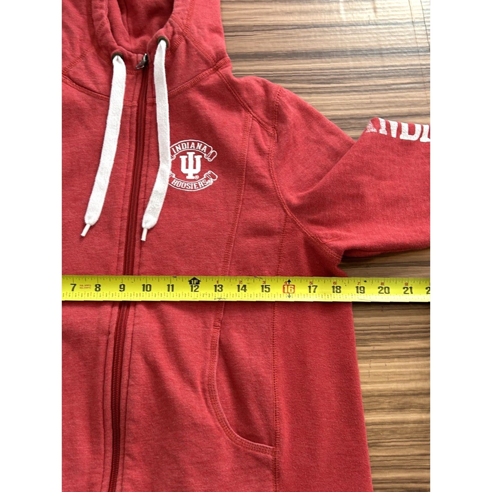 Champion Womens Champion Full Zip Hoodie Pullover Jacket Large Red Red Champion Zip Up Jacket Womens Large Full Zip Hoodie Size L / US 10 / IT 46 - 3 Thumbnail
