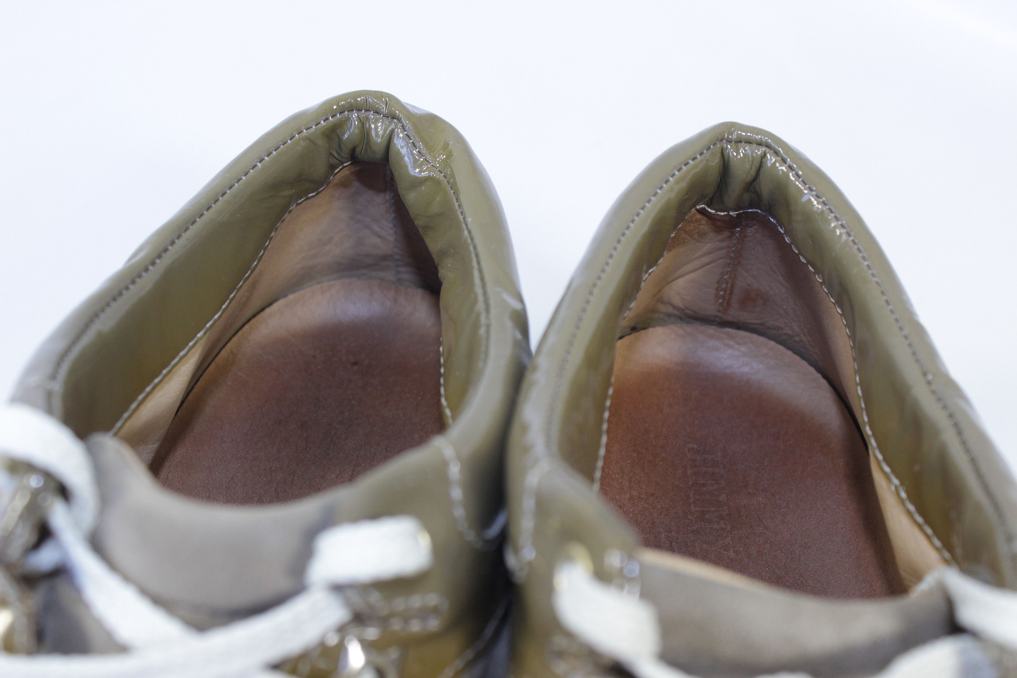 Jimmy Choo Patent Leather Suede Low Sneakers Size US 8.5 / IT 38.5 - 7 Thumbnail