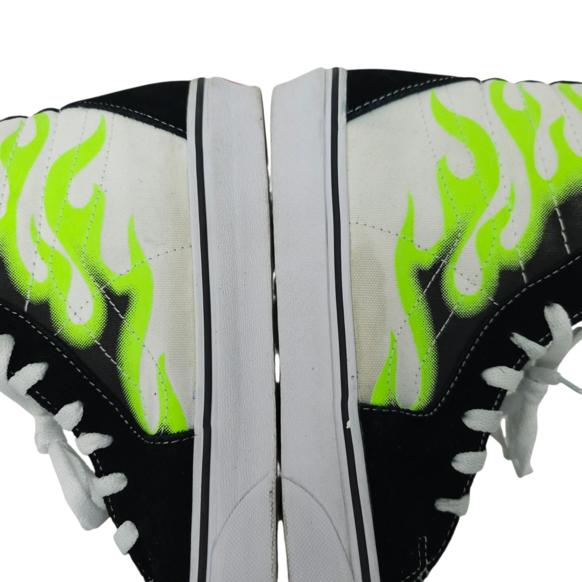 Vans Vans Sk8-Hi Green Flame Black White Sneaker Men 9 Women 10.5 Size US 9 / EU 42 - 14 Thumbnail