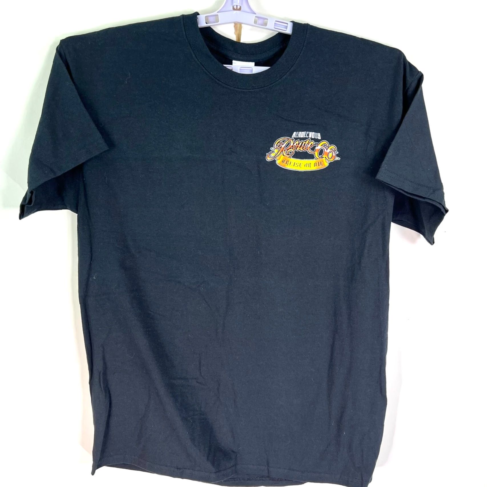Route 66 Route 66 Rendezvous Graphic T Shirt Mens L Black Short Sleeve Size US L / EU 52-54 / 3 - 2 Thumbnail
