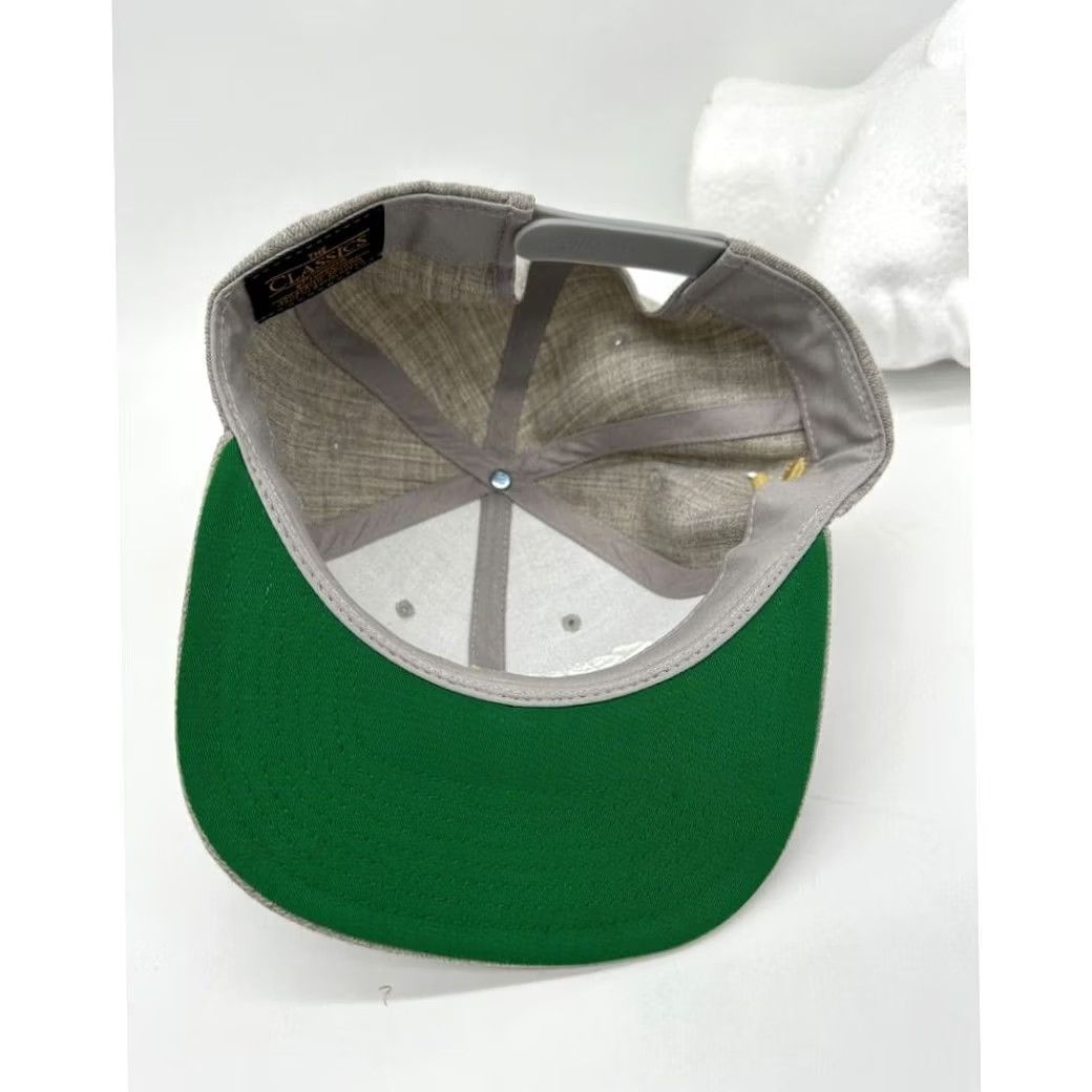 Vintage The Classic Yupoong Wool Blend Hats Adult OSFA Gray Snapback Mens NEW Size ONE SIZE - 5 Thumbnail