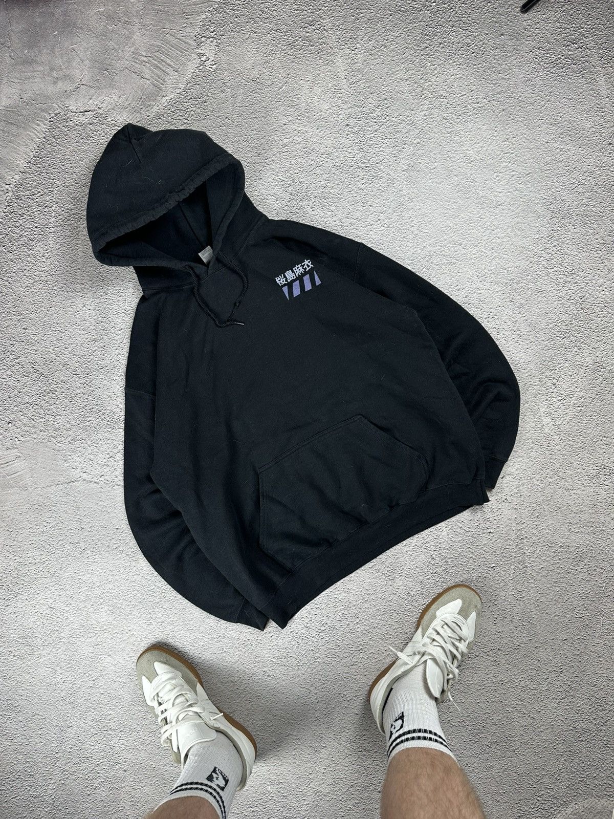 Japanese Brand Boxed Japan Hoodie Bunny Senpai Y2K Faded Style Size US L / EU 52-54 / 3 - 2 Thumbnail