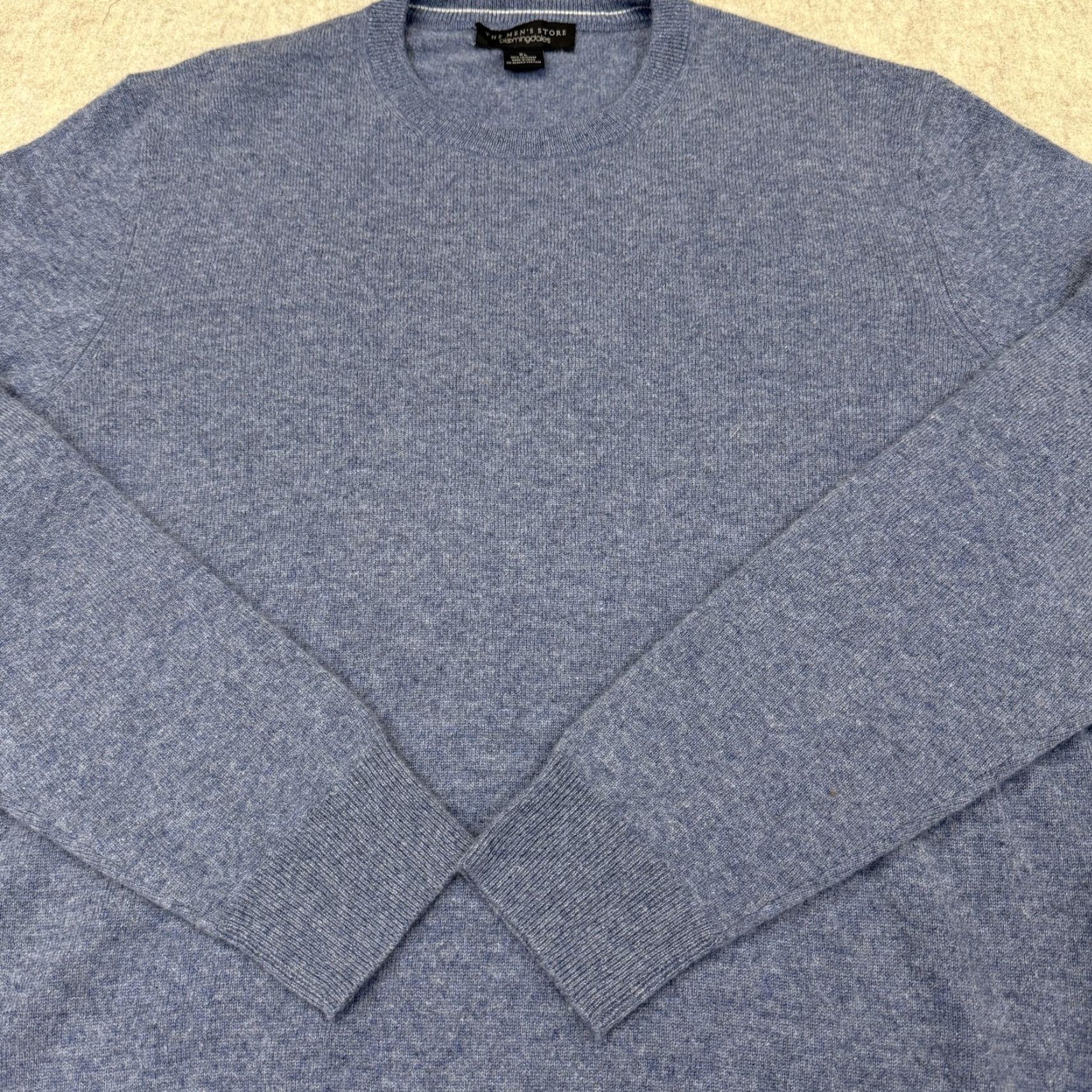 Bloomingdale's Bloomingdale's 100% Cashmere Men's XL Blue Sweater Knit Crew Neck Pullover Casual Winter Fall Spring Vintage: No? Size US XL / EU 56 / 4 - 2 Thumbnail