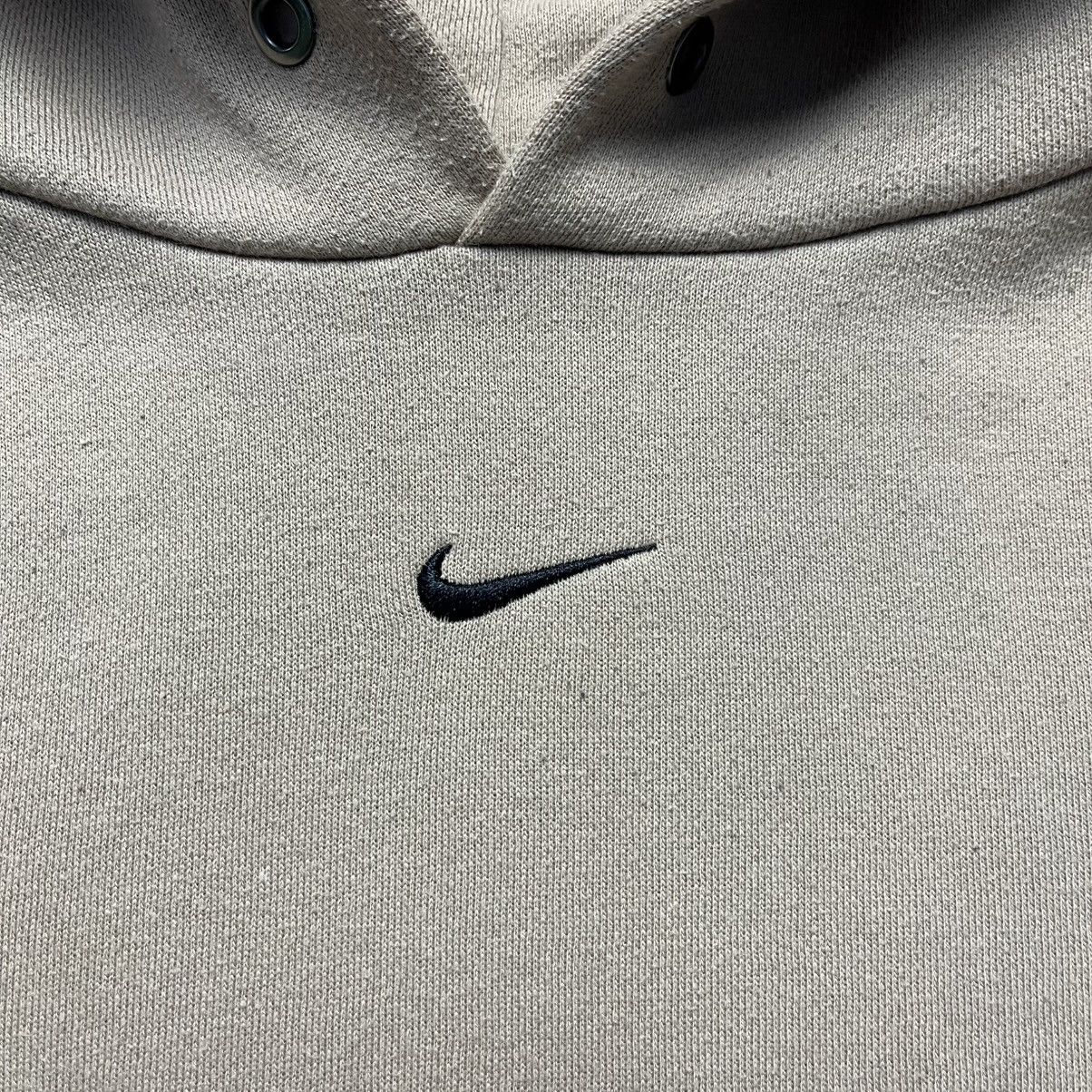 Nike Vintage Nike Central Swoosh Oversized Beige Hoodie Y2K Size US S / EU 44-46 / 1 - 3 Thumbnail