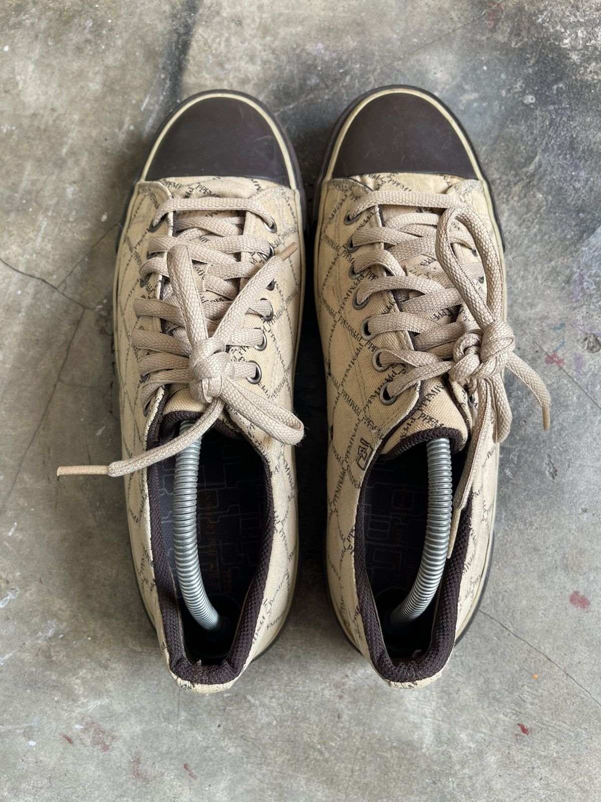 PPFM PPFM Monogram Low Top Sneakers Size US 10 / EU 43 - 4 Thumbnail