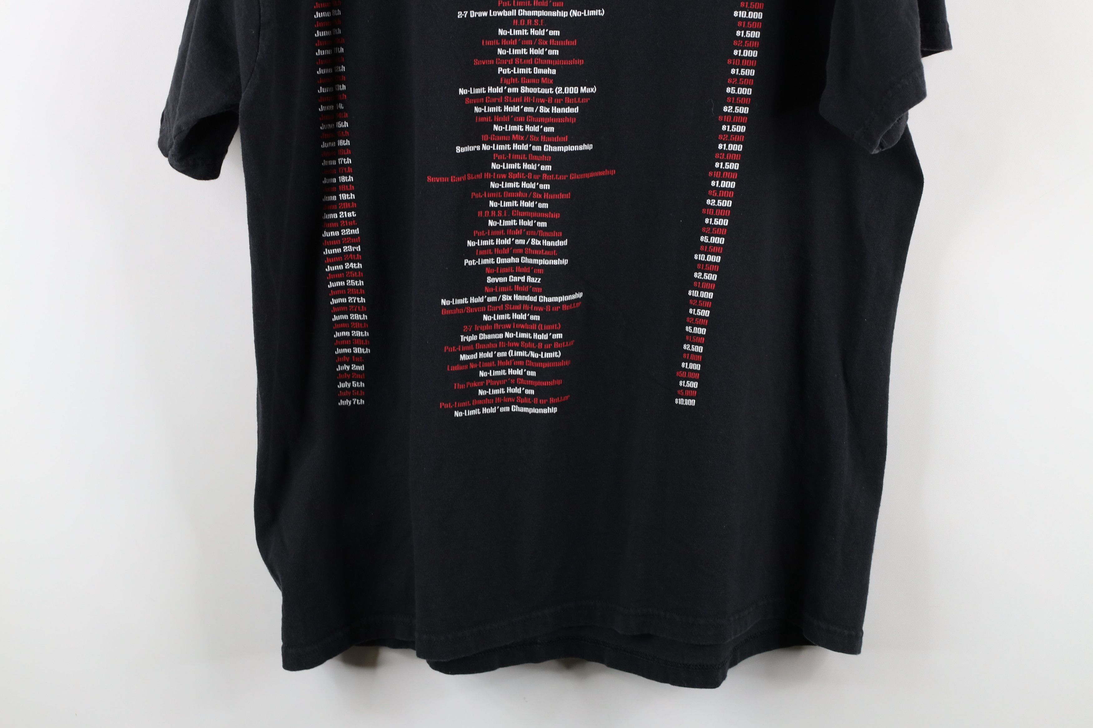 Vintage Vintage Y2K World Series of Poker Participant T-Shirt Black Size US L / EU 52-54 / 3 - 14 Thumbnail