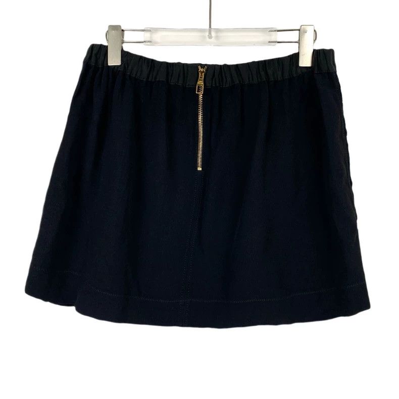 Louis Vuitton Louis Vuitton Black cut-out embroidered skirt Size 35" - 2 Thumbnail