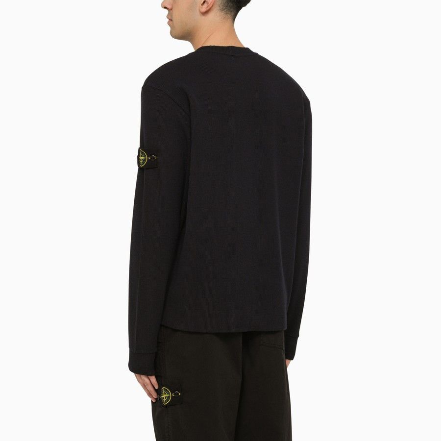 o1d2blof0624 Logo Crewneck Sweaters in Navy Blue