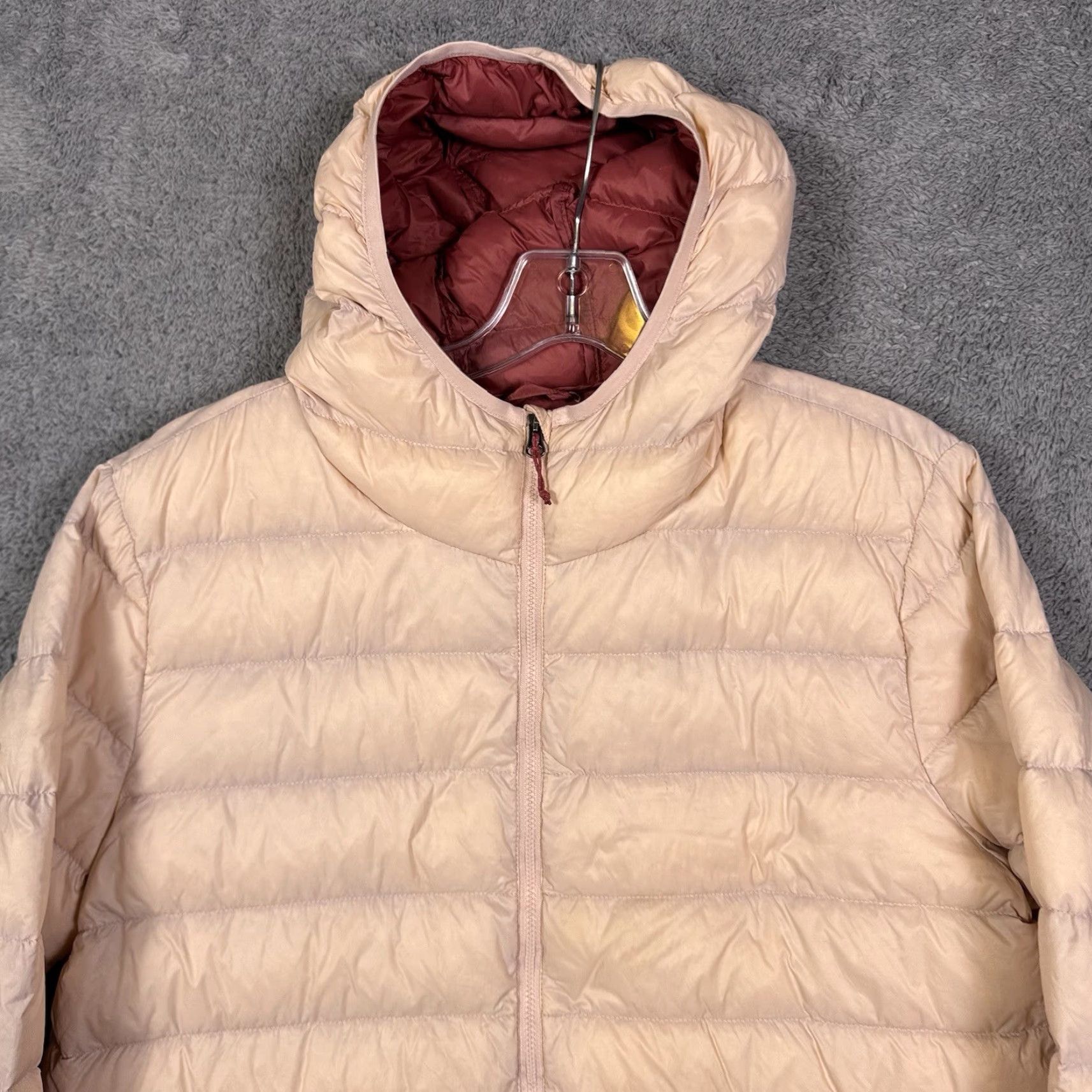 Eddie Bauer Eddie Bauer Cirruslite Down Parka Hooded Puffer 1/2 Zip Womens L Pink Geometric Quilt Zip Pocket Java? Size L / US 10 / IT 46 - 4 Thumbnail