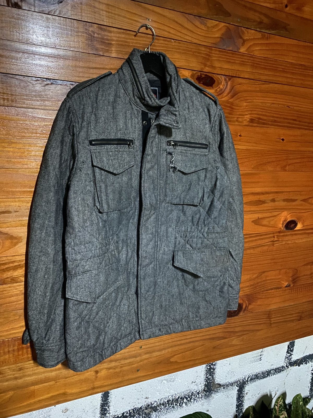 Lee Lee Cooper Quilted Military Field Jacket – Grey – Vintage Size US M / EU 48-50 / 2 - 5 Thumbnail