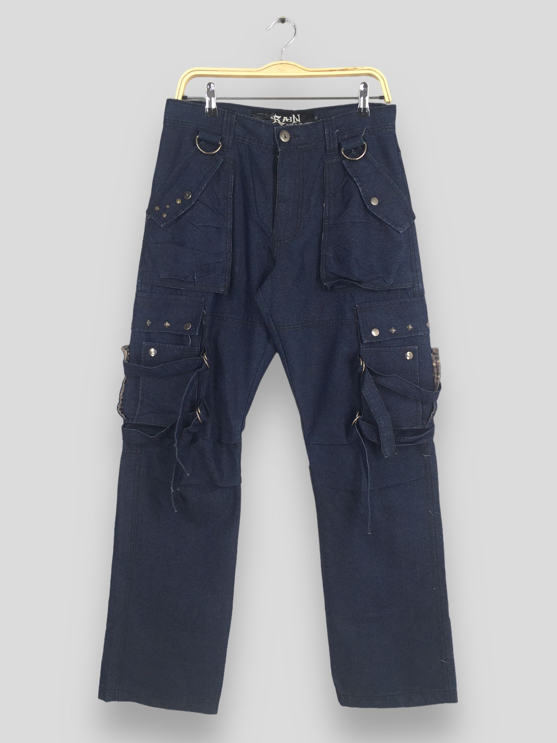 If Six Was Nine Size 30x31 Vintage Japanese Rain Bondage Cargo Pants S158 Size US 30 / EU 46 - 1 Thumbnail
